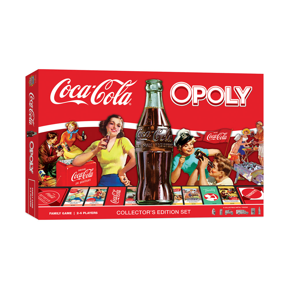 Coca Cola Monopoly Collector's Edition Board Game - Classic Family Game Night Fun for Coke Fans & Collectors