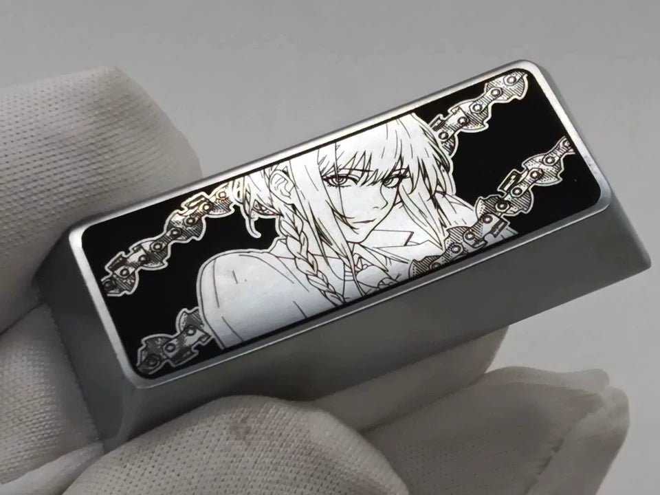 Custom Makima from Chainsaw Man 2.25U Keycaps - Anime & Gaming Mechanical Keyboard Accessories with Multiple Height & Material Options - Perfect for Mechanical Keyboards, Gaming Setups & Anime Collections