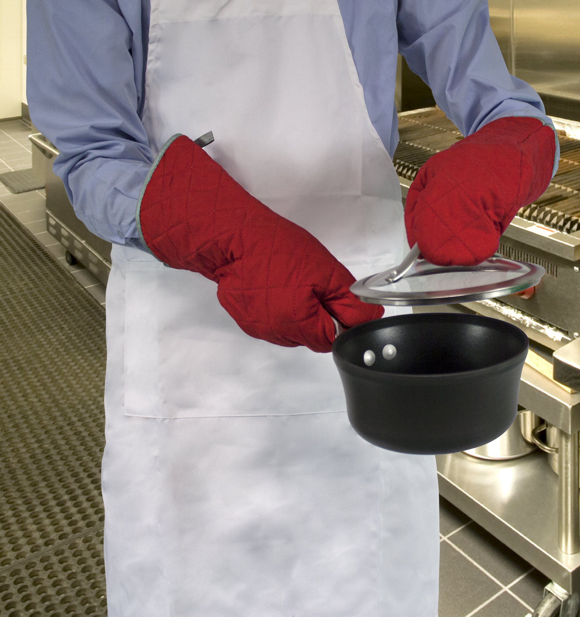 Flame Retardant Quilted Oven Mitts 17