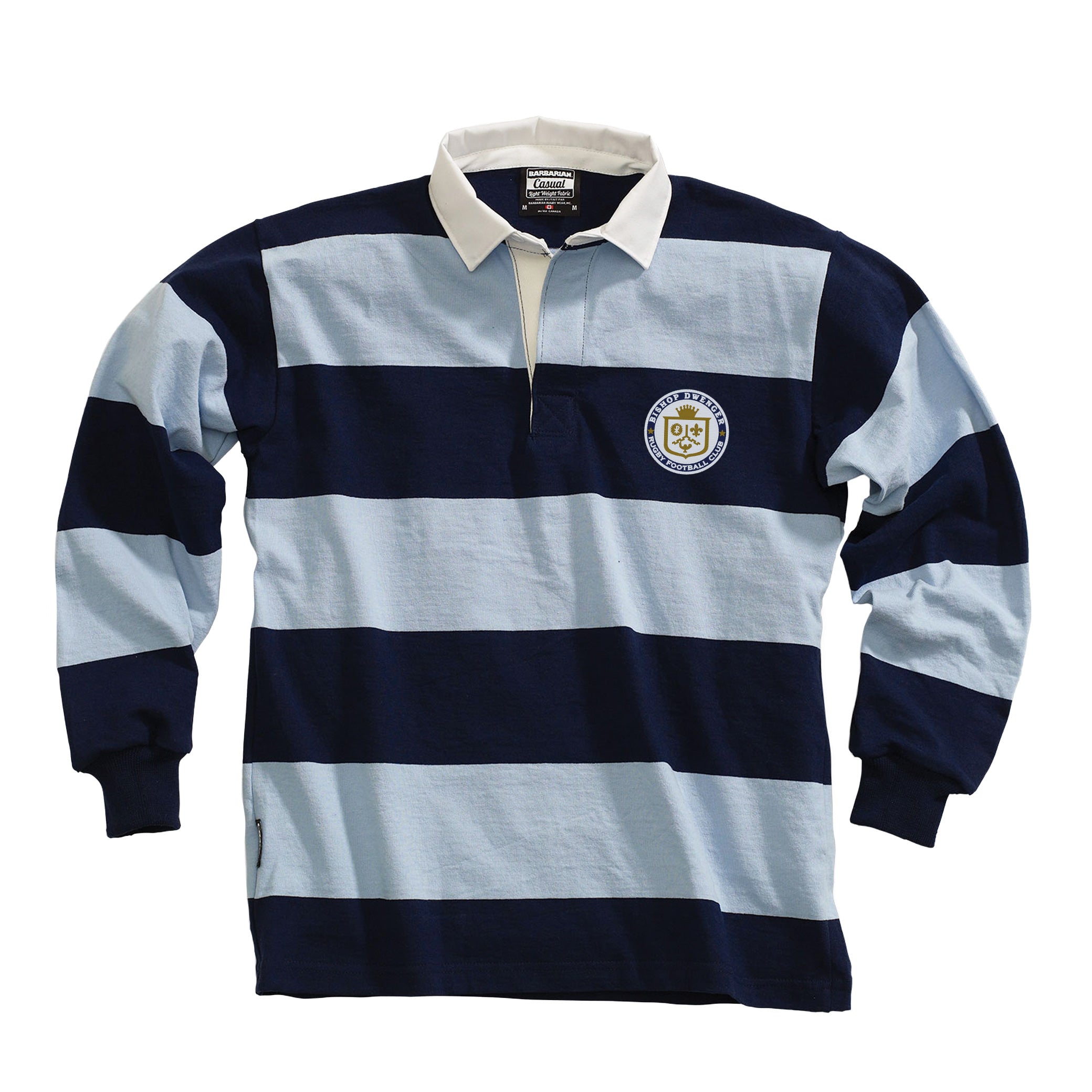 Bishop Dwenger RFC Casual Weight Stripe Rugby Jersey - Comfortable & Breathable for Training, Matches & Fan Wear