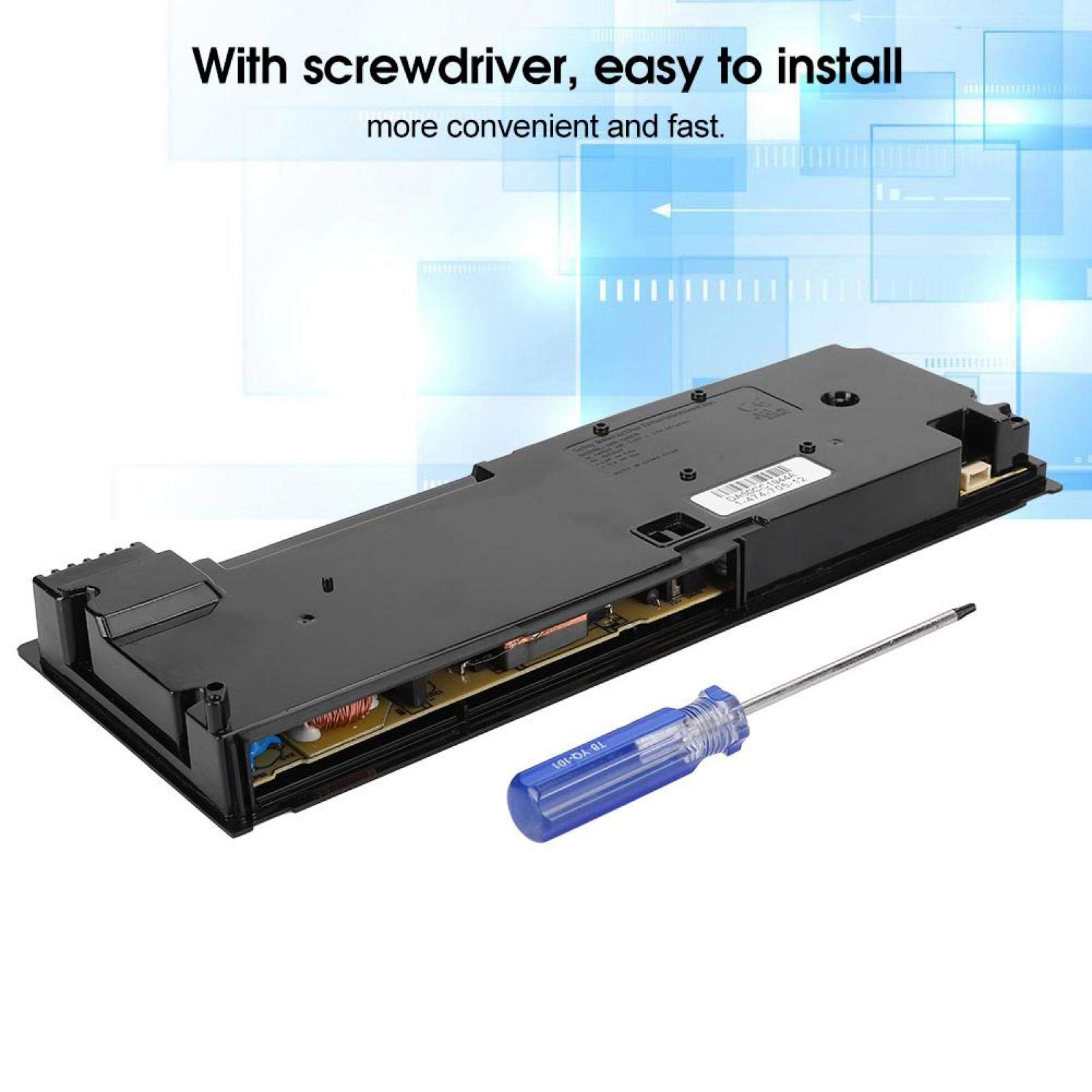 PS4 Power Supply Unit Replacement ADP-160CR - Compatible with Playstation 4 PS4 Slim 2000 Model - Includes Screwdriver for Easy Installation - Perfect for Gaming Setups & Console Repairs
