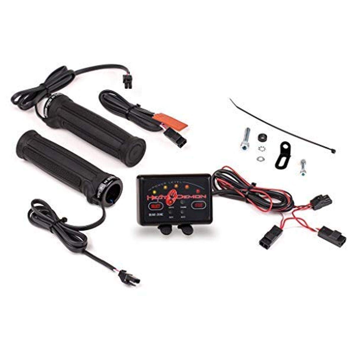 215048 Quad Zone ATV Clamp-On Heated Grip Kit - Black | Universal Fit for ATV, UTV, Motorcycle | Perfect for Winter Riding & Cold Weather Comfort