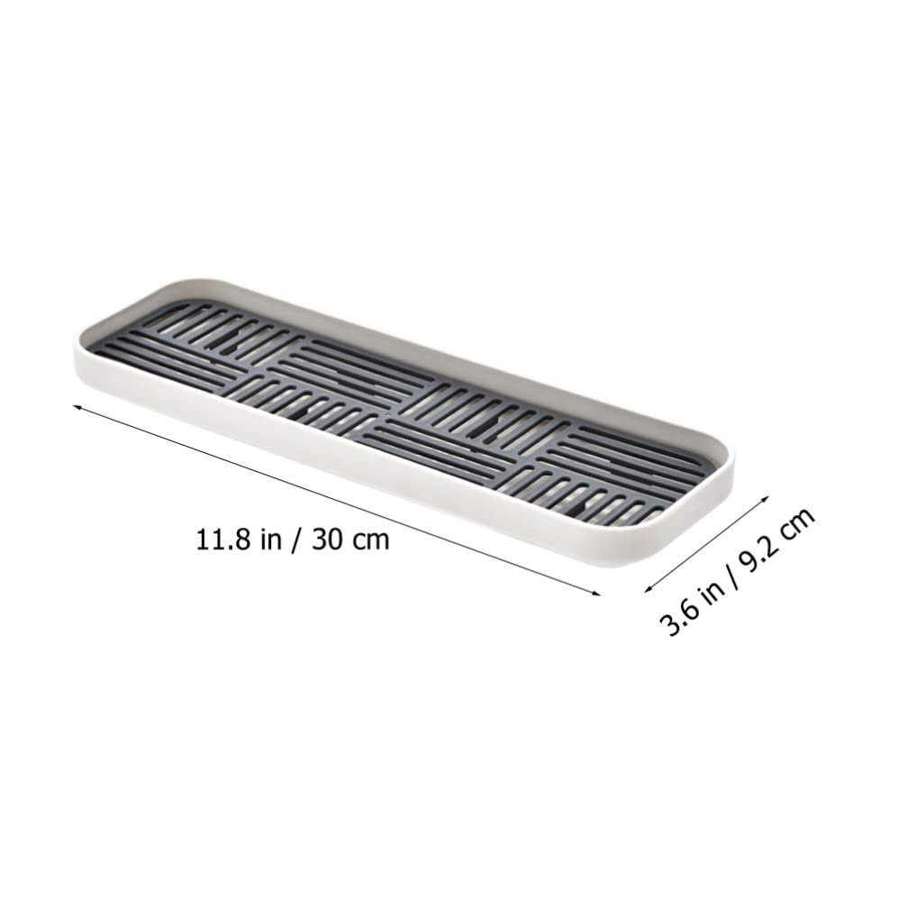 **Plastic Kitchen Drain Pan & Cup Holder - Dish Drying Rack, Sink Tray for Fruits, Vegetables & Cutlery | Space-Saving Organizer for Countertop & Dishwashing**    *(Use Case: Ideal for drying dishes, organizing fruits/vegetables, and keeping kitchen counters clutter-free.)*