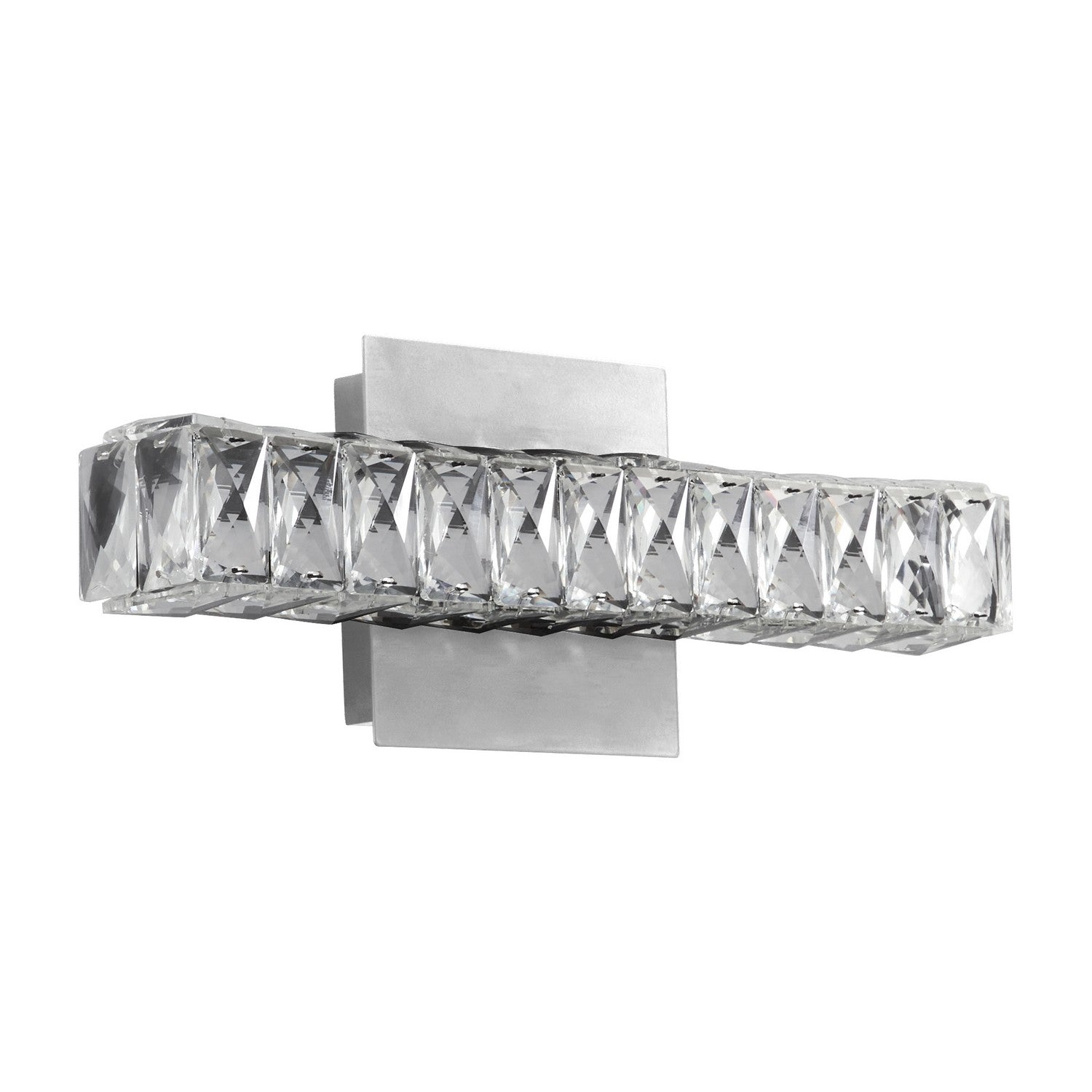 Oxygen Elan 3 572 24 Inch Modern LED Wall Sconce Light Fixture in Satin Nickel - Perfect for Bedroom, Hallway, and Living Room Lighting