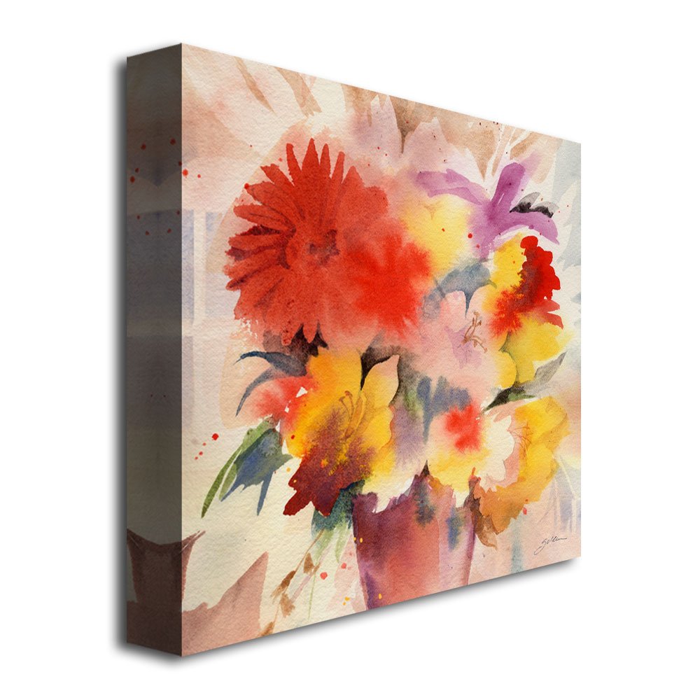 Sheila Golden Yellow Wall Canvas Art - 24x32 Inches Framed Wall Decor for Living Room, Bedroom & Office - Modern Abstract Painting for Home & Office Decor