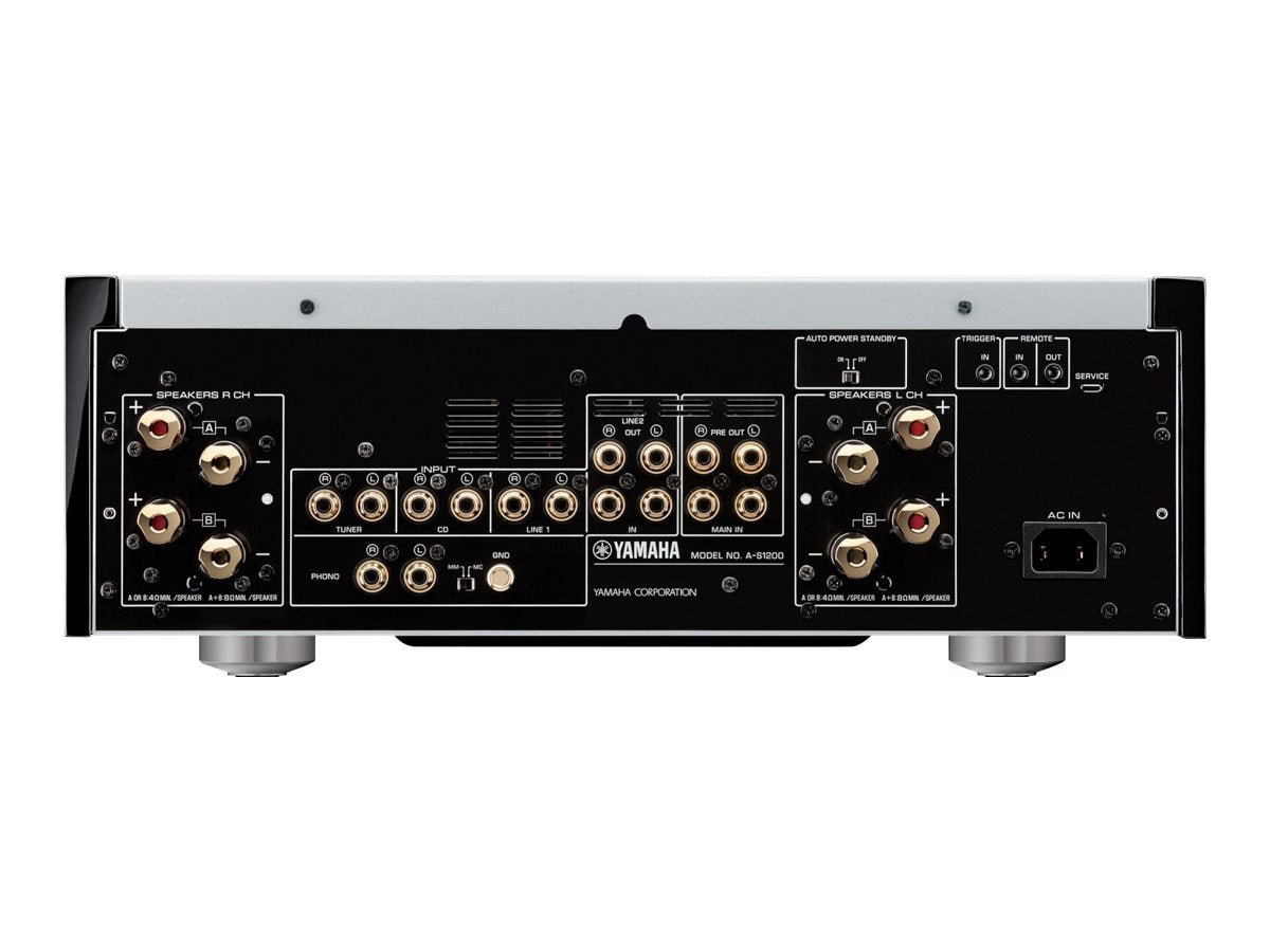 Yamaha A-S1200 Integrated Stereo Amplifier - High-Fidelity Audio for Home Theater & Music Listening