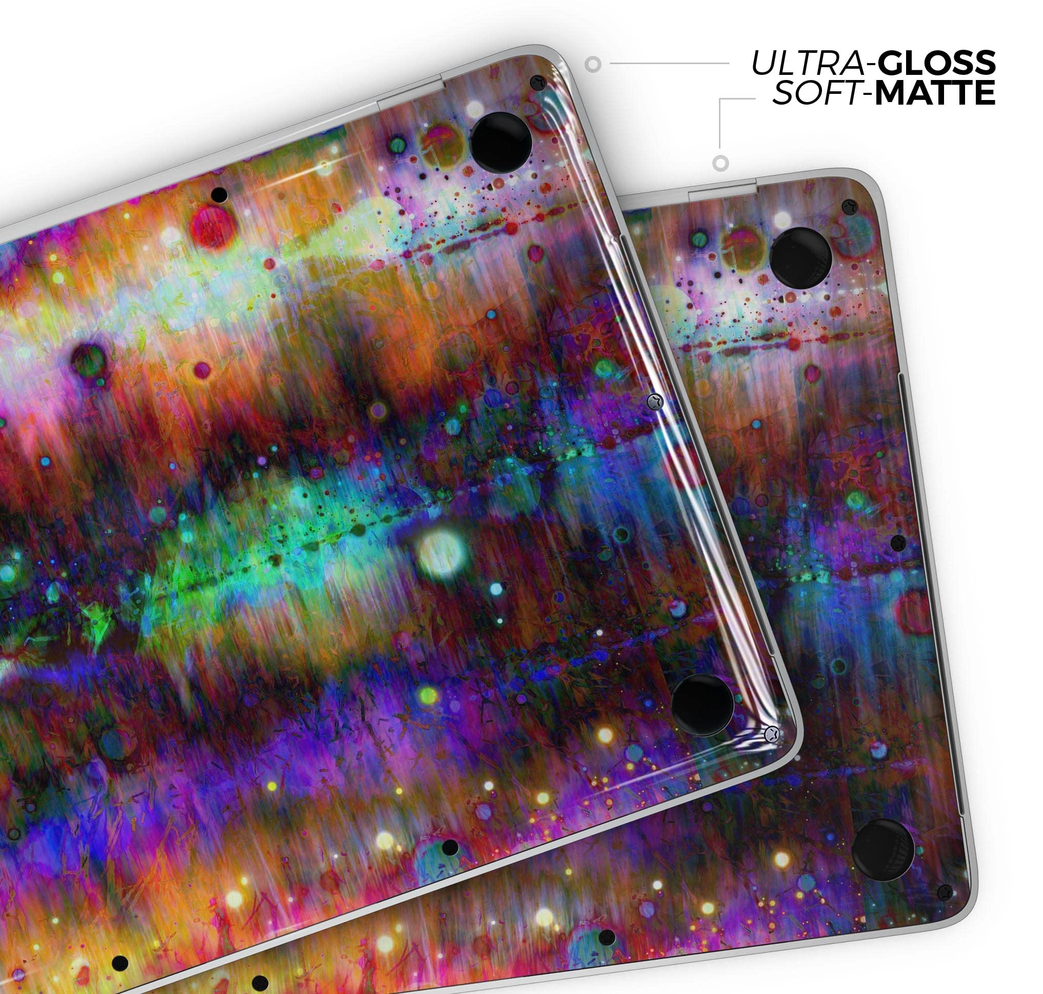 Premium Neon Paint Mixtured Full-Body Wrap Skin Kit for MacBook Air 13