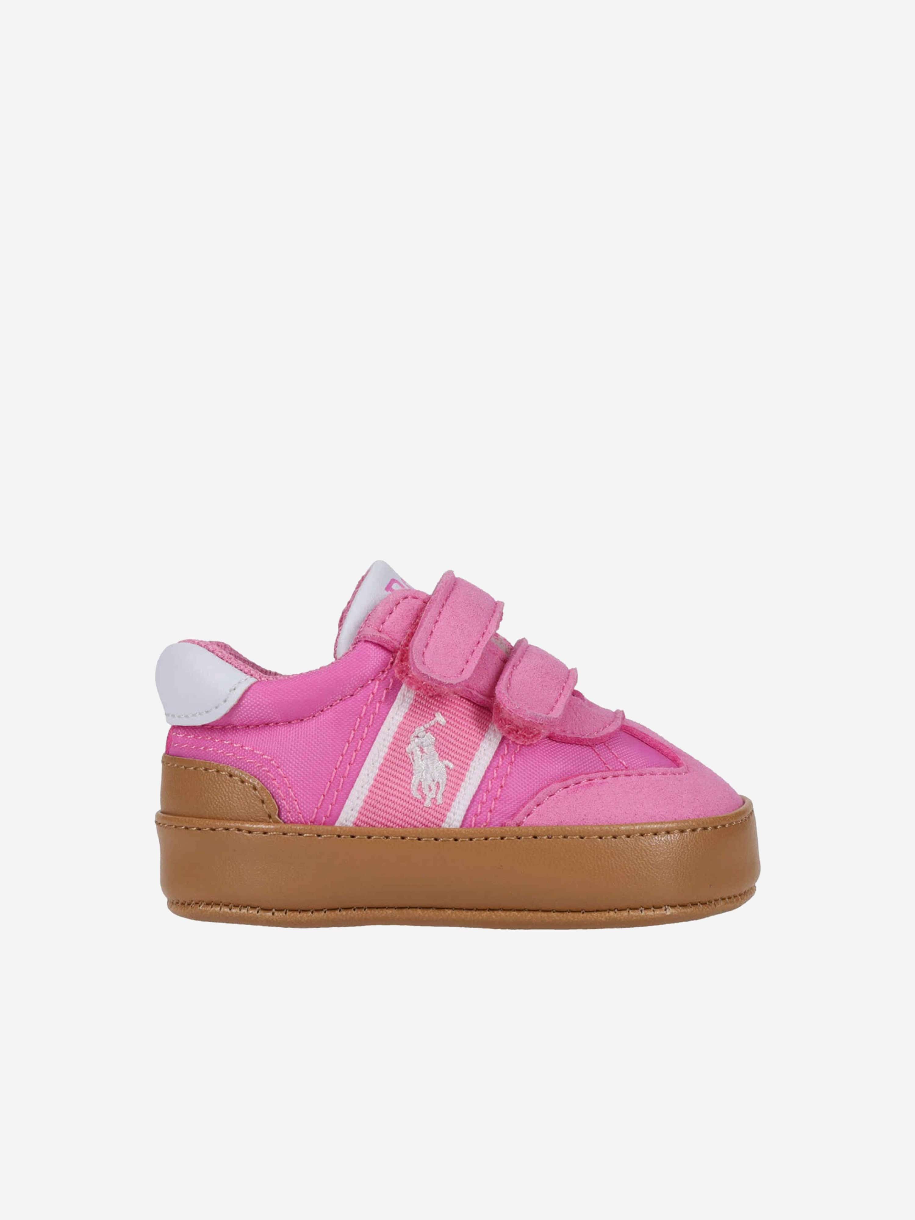 Baby Girls Heritage Court III T Toe EZ Trainers - Pink Toddler Sneakers for Walking & Playtime | Comfortable First Shoes for Girls