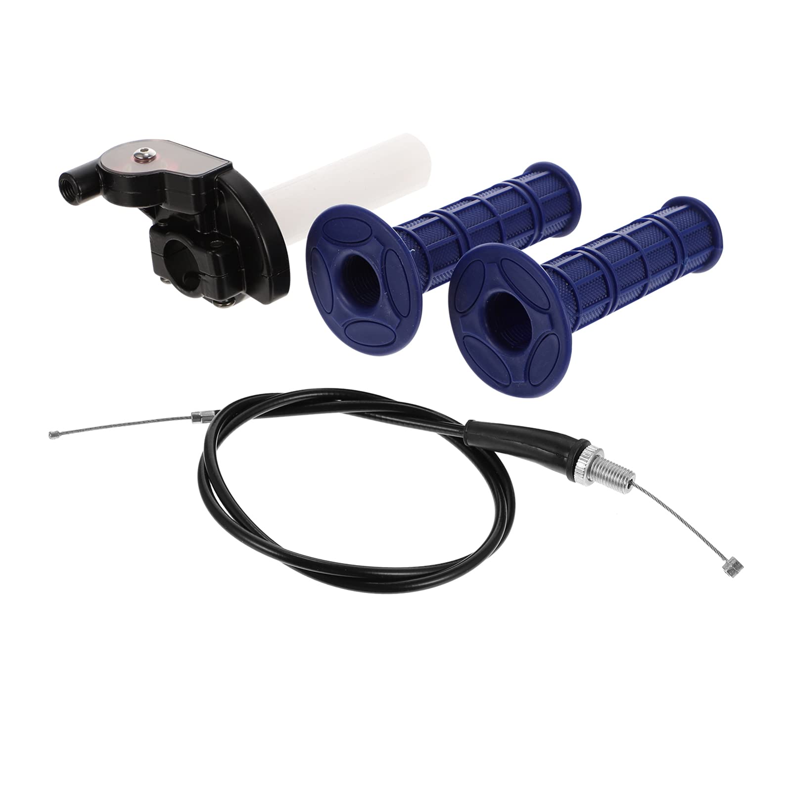 FAVOMOTO Motorcycle Throttle Cable Kit - Thumb Accelerator & Grip for Smooth Riding