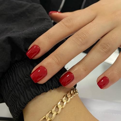 glossy wine red