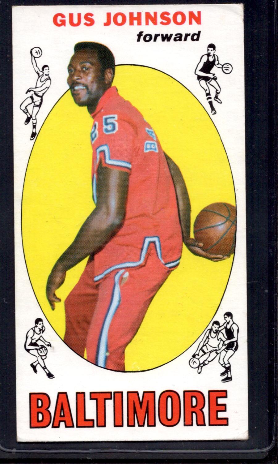 1969-70 Topps #12 Gus Johnson Baltimore Bullets Rookie Basketball Card - Vintage Collectible for NBA Fans & Sports Memorabilia Enthusiasts