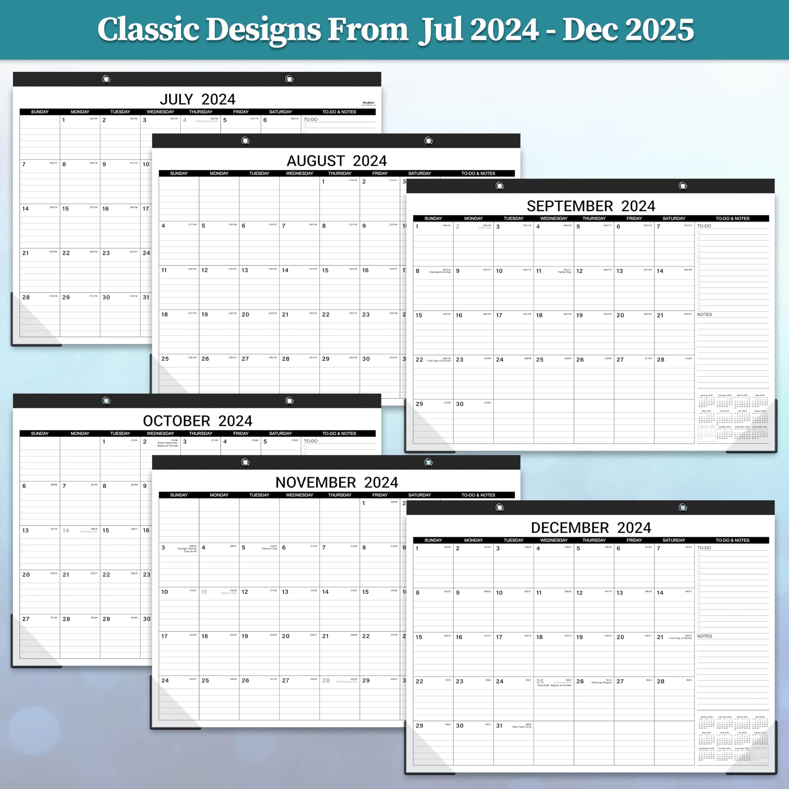 2025 Large Desk Calendar - 22