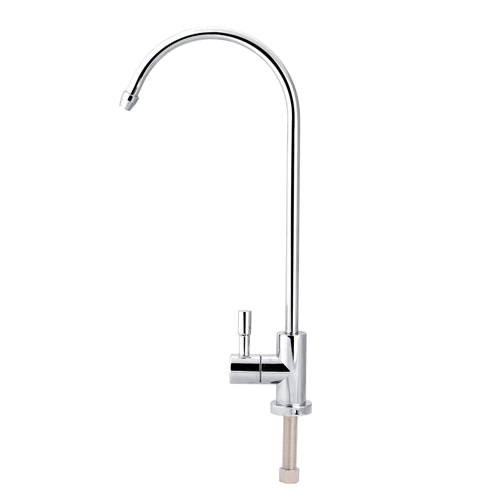 1/4'' Zinc Alloy Kitchen Sink Water Filter Faucet Tap Chrome RO Reverse Osmosis Drinking Water Filter for Cooking, Cleaning, and Hydration