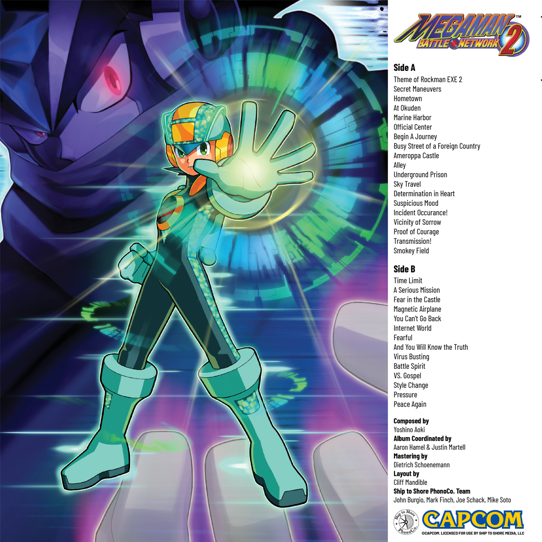 Mega Man Battle Network 2 Original Video Game Soundtrack LP Vinyl Record - Mondo Exclusive Limited Edition - Perfect for Gaming Enthusiasts & Retro Music Collectors