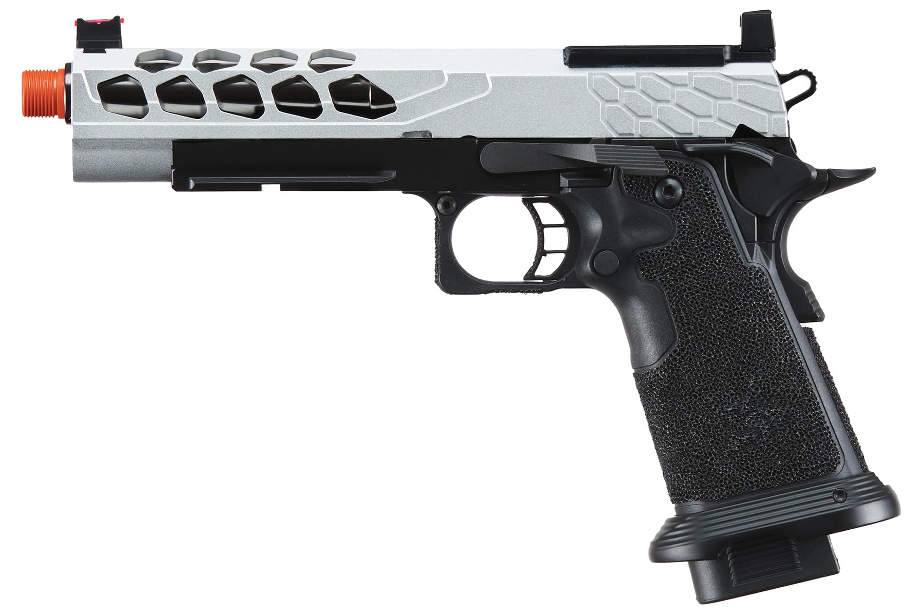 Lancer Tactical Airsoft Pistol STRYK Hi-Capa 5.1/4.3 Full Metal Gas Blowback GBB Pistol 330 FPS - Perfect for Airsoft Skirmishes, Target Practice & Tactical Training