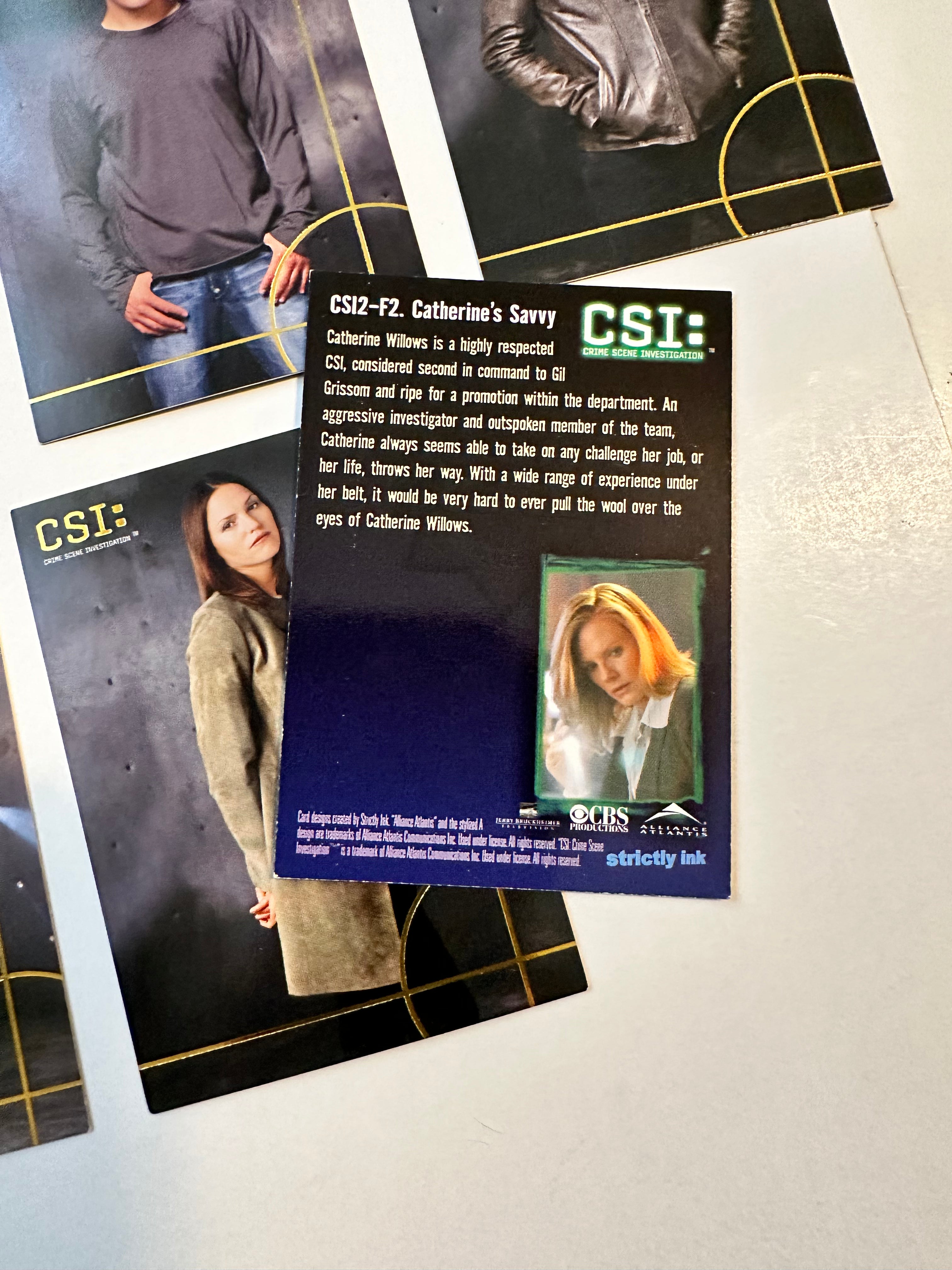 CSI Las Vegas TV Show Rare Insert Cards Collection - Limited Edition Trading Cards for Fans & Collectors - Perfect for Display, Gifts, and Memorabilia