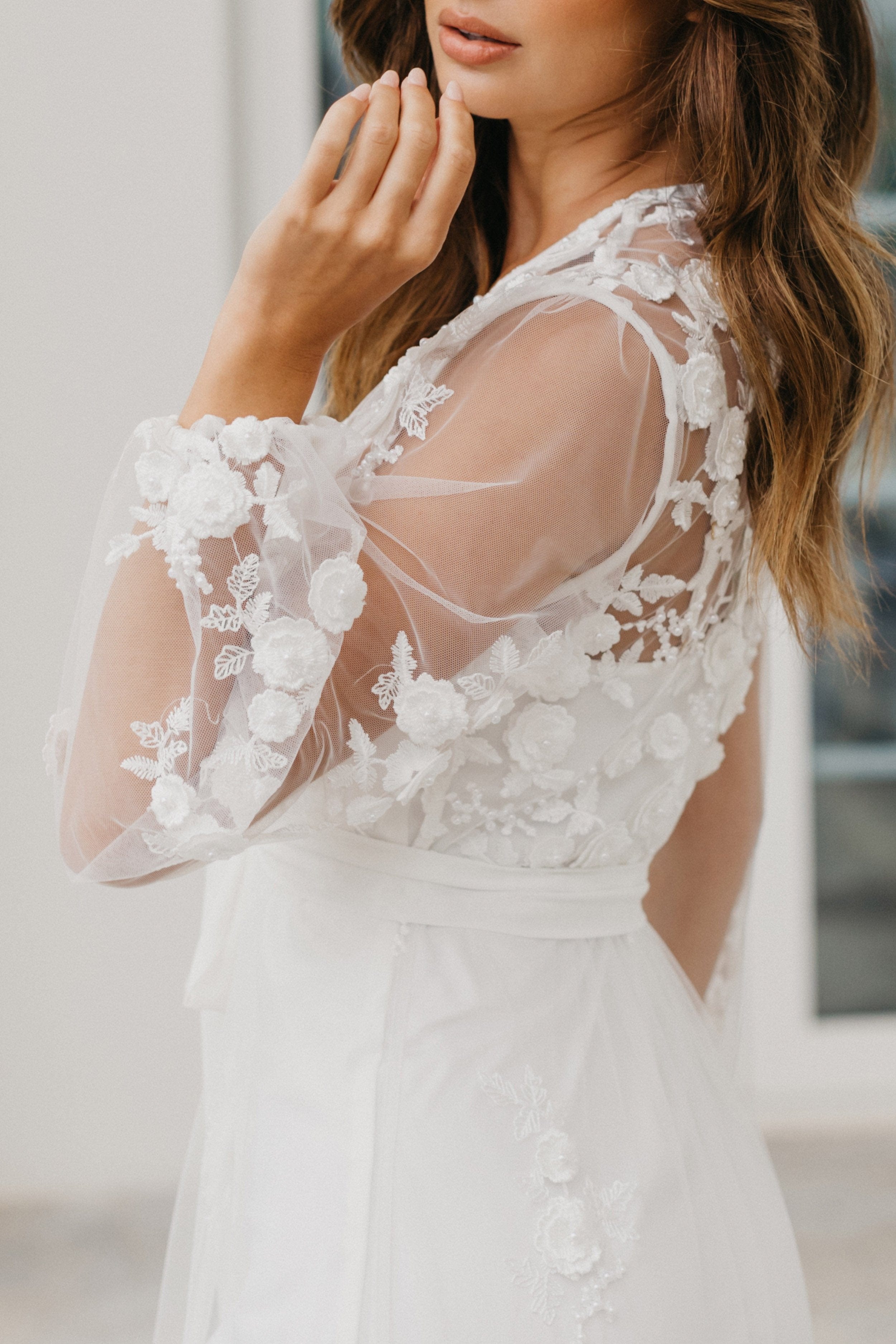 Steffanie Beaded Floral Lace Maxi Dress with Slip - Elegant Boho Wedding Guest Dress for Summer Parties & Beach Vacations