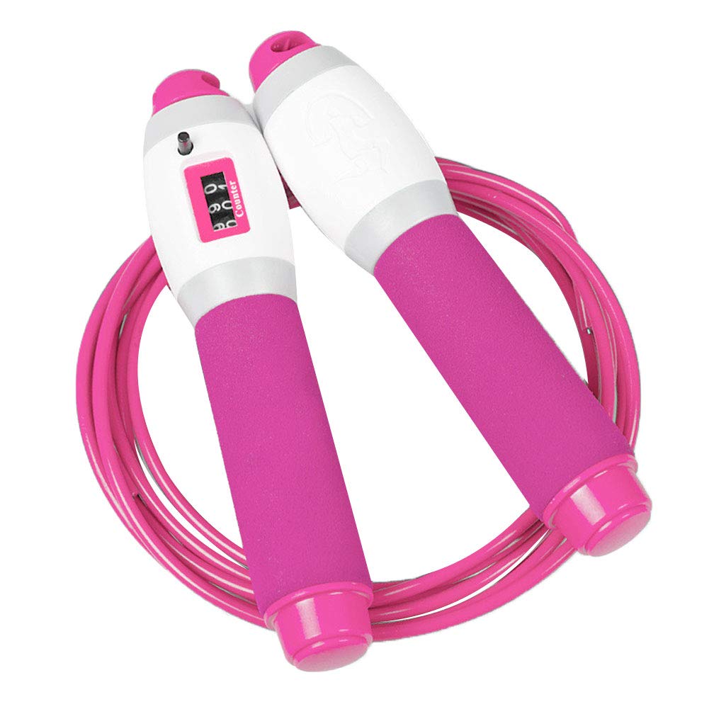 Gilroy Adjustable Length Mechanical Counting Jump Rope for Adults - Cardio Endurance Fitness, Workout & Training - Perfect for Home Gym, CrossFit, Boxing & Weight Loss