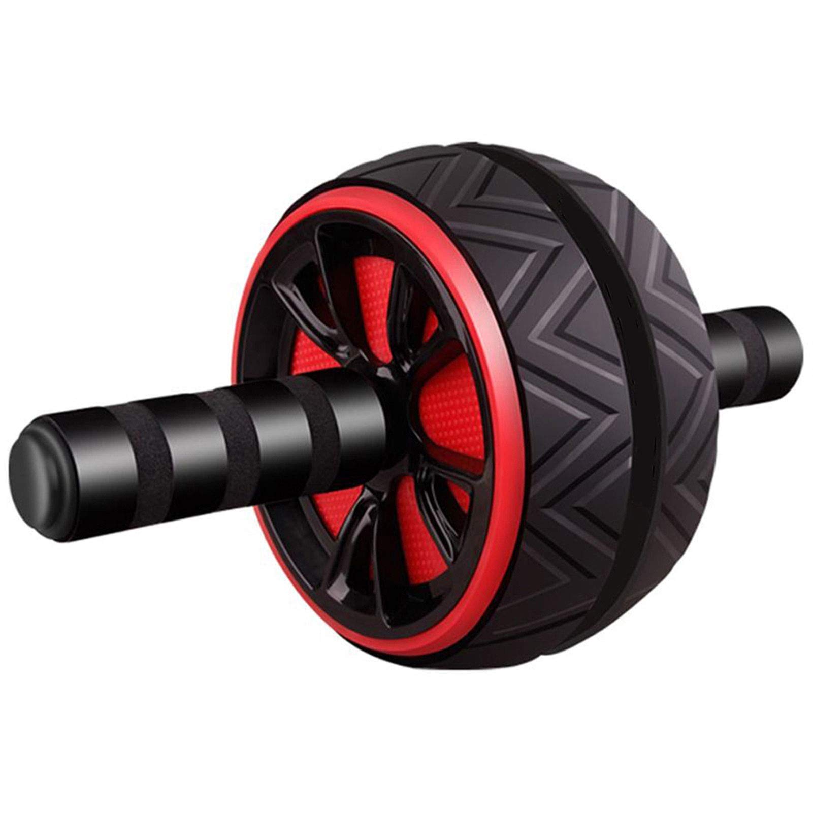 LBWNB Ab Roller Wheel - Large Silent Abdominal Trainer for Core Workouts, Home Gym Equipment, No Noise Ab Wheel for Men & Women - Perfect for Home Fitness, Office Workouts & Strength Training (Black)