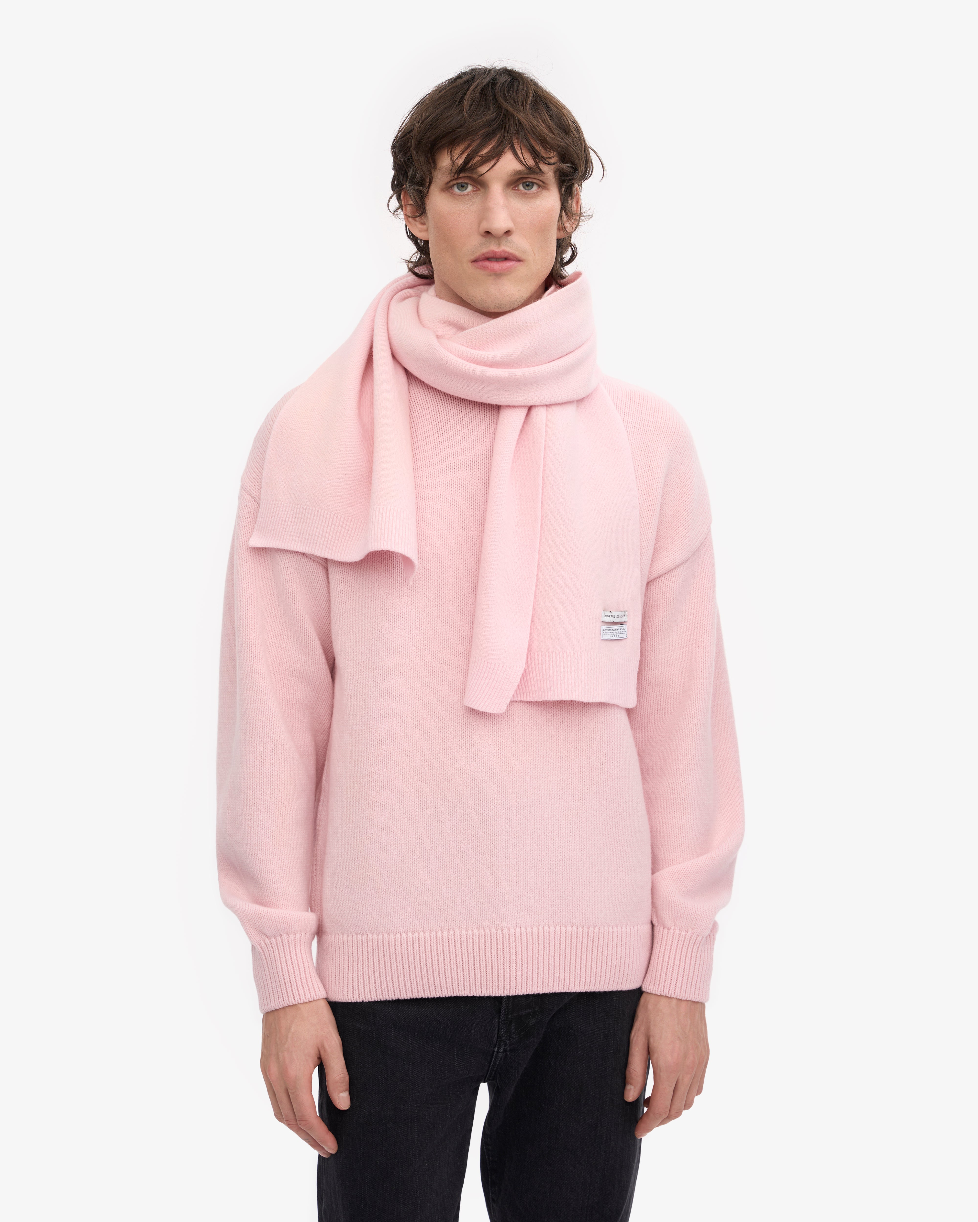 Soft & Warm Merino Wool Scarf for Women - Faded Pink Winter Accessory - Perfect for Cold Weather, Outdoor Activities & Fashion Styling