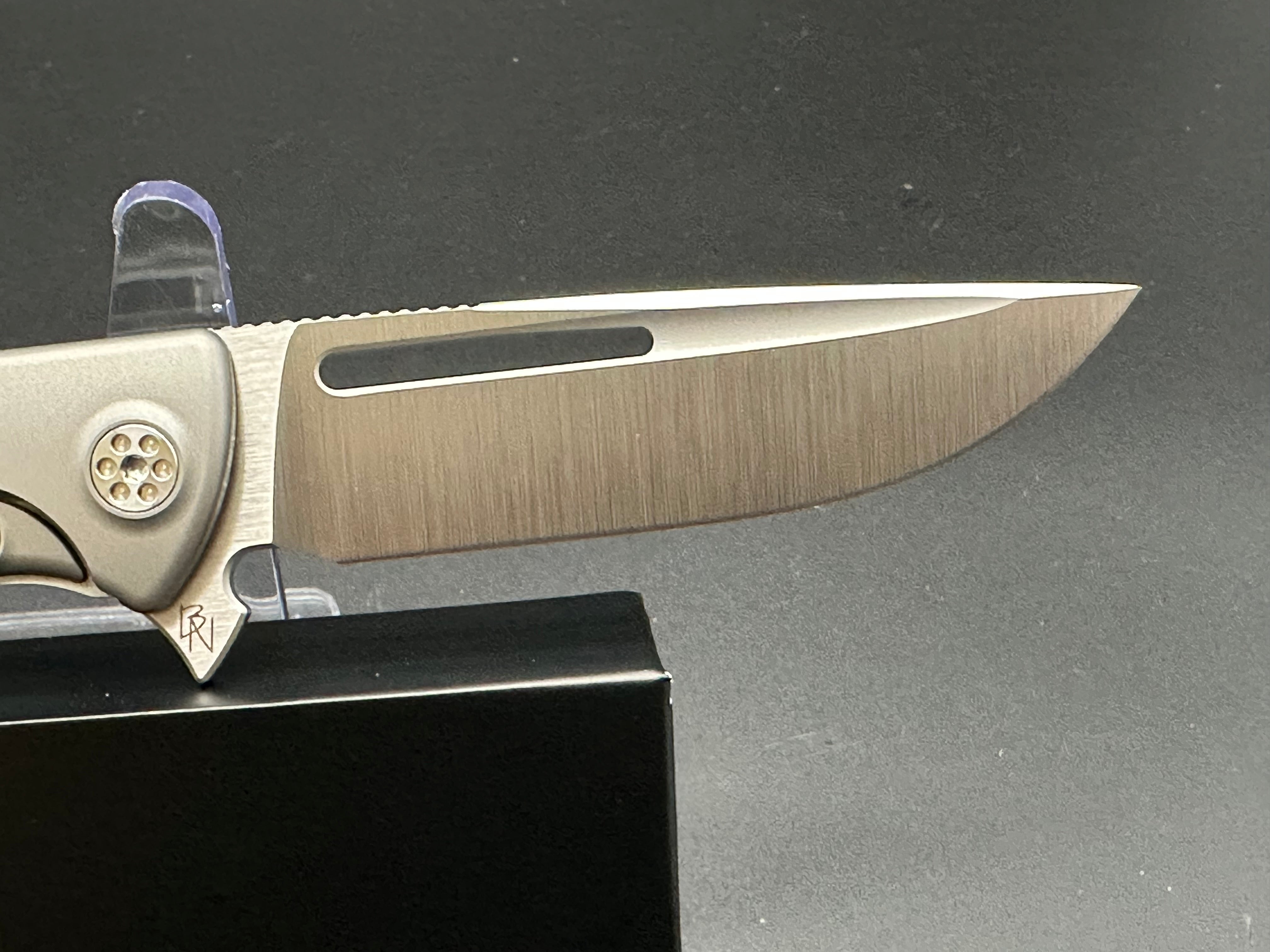 Sharp by Design Mini Evo Drop Point Knife - Premium EDC Folding Pocket Knife for Outdoor, Camping & Everyday Carry | Tactical Utility Blade with Ergonomic Grip