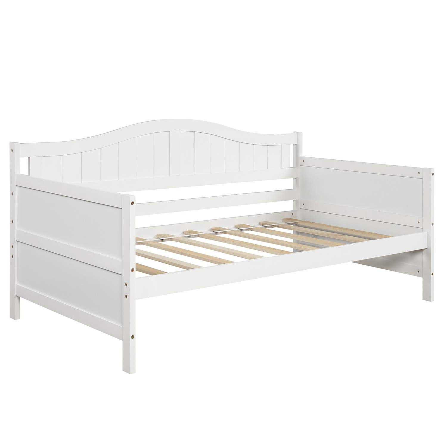 Harper & Bright Designs Twin Daybed with Storage Drawers - Wooden Twin Bed Frame with 3 Drawers, Convertible Sofa Bed for Small Spaces, Guest Room & Dorm - No Box Spring Needed, White - Perfect for Sleepovers, Studio Apartments & Multi-Functional Living Rooms