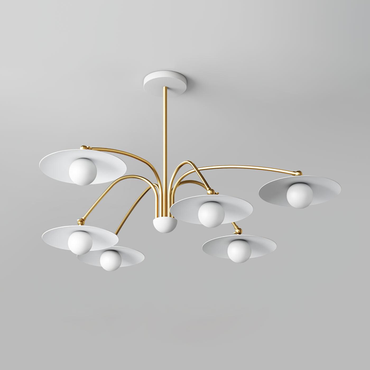 Elegant Champignon Chandelier - Modern Mushroom-Shaped Ceiling Light Fixture for Dining Room, Bedroom & Living Room Decor