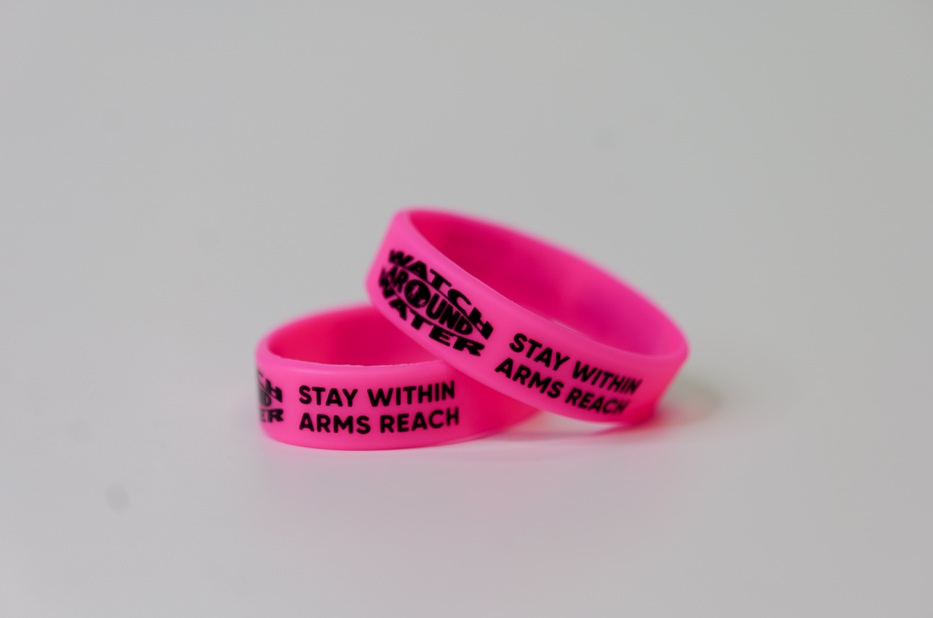 Waterproof Silicone Wristbands for Swimming, Beach & Sports - U5 Pink Watch Around Water Wristband - Perfect for Pool Parties, Water Activities & Fitness Tracking