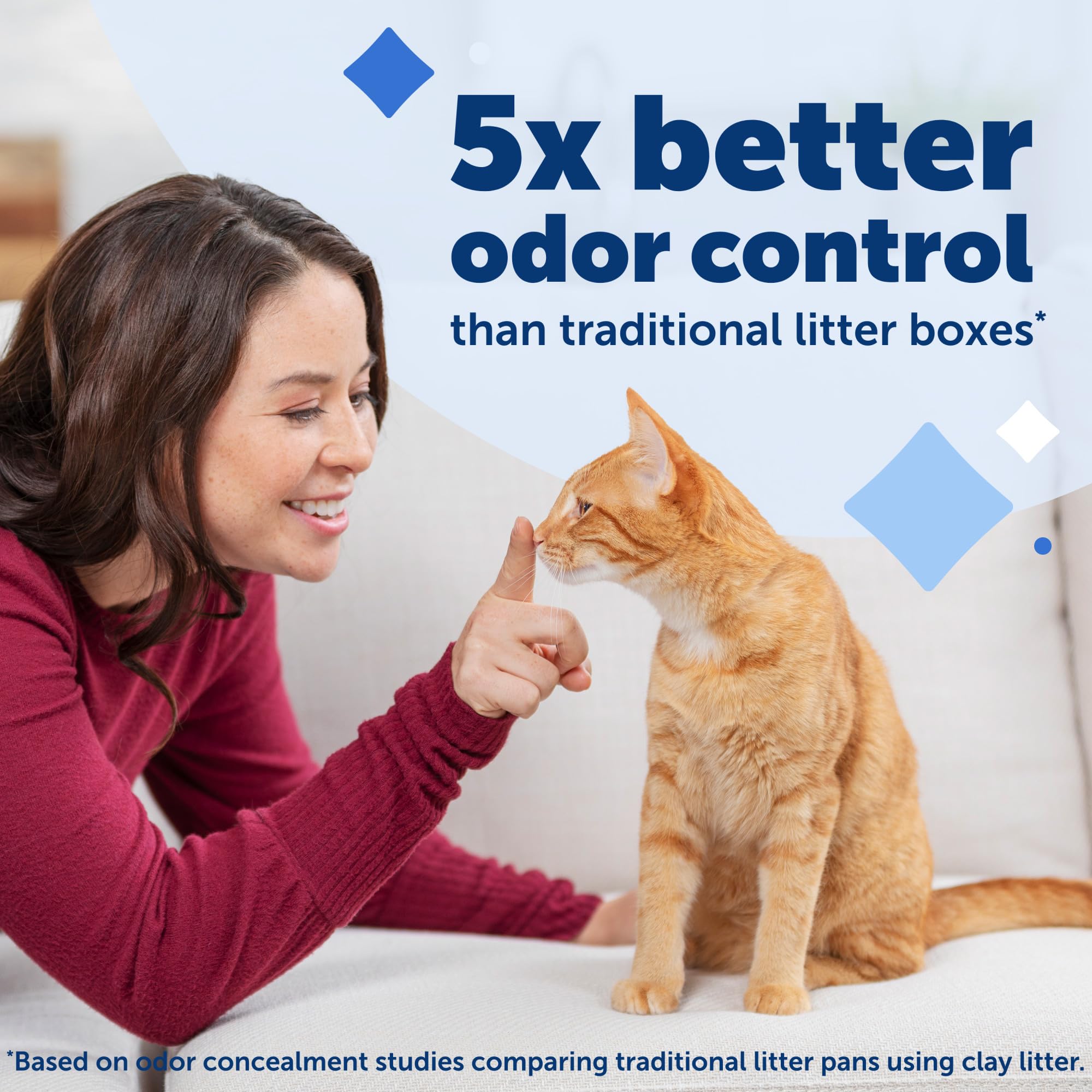 PetSafe ScoopFree Crystal Cat Litter & Refill Tray - Lavender Scented, 4.3 Lb (Pack of 6) | Self-Cleaning Litter Box System | Low-Maintenance Solution for Busy Cat Owners | Perfect for Multi-Cat Homes & Small Spaces