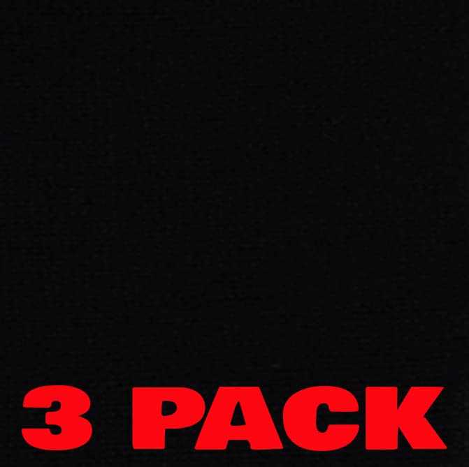 3 PACK - --BLANK-- BLACK