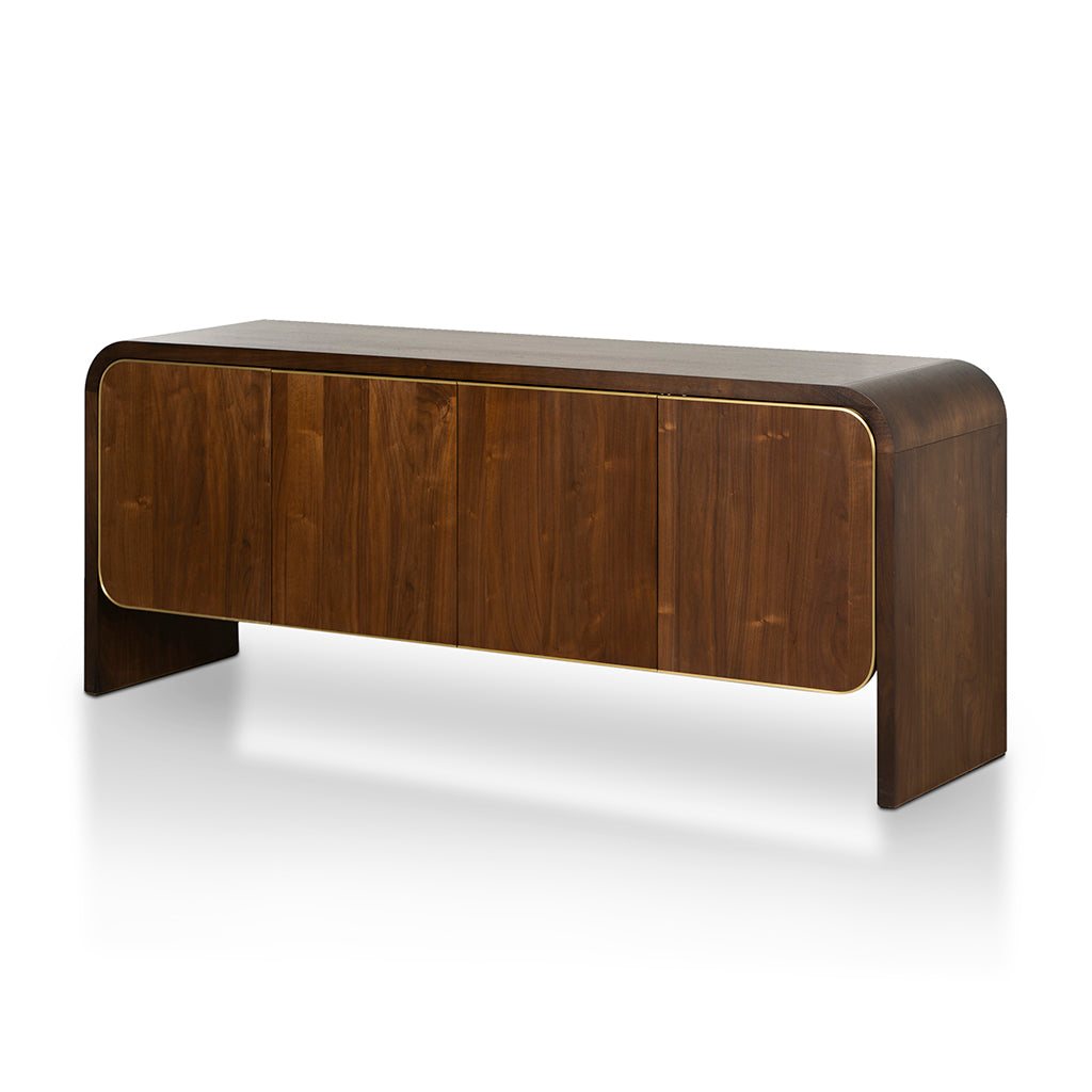 2m Buffet Unit Walnut - Stylish Sideboard for Dining Room, Living Room Storage & Home Decor - Perfect for Entertaining & Organizing