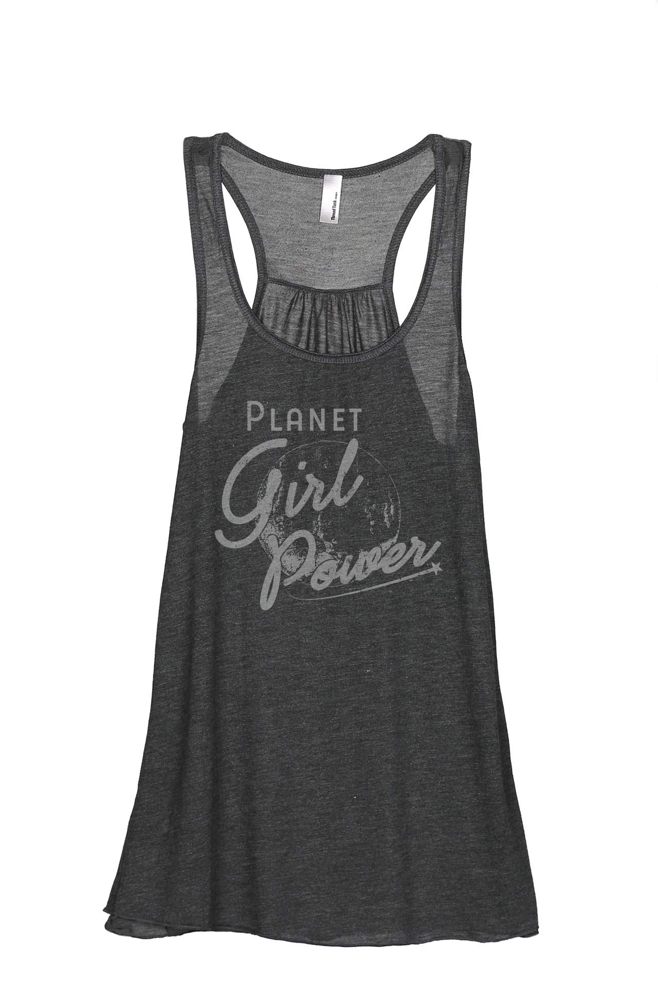 Planet Girl Power Women's Fashion Sleeveless Flowy Racerback Tank Top - Breathable Summer Workout & Casual Wear