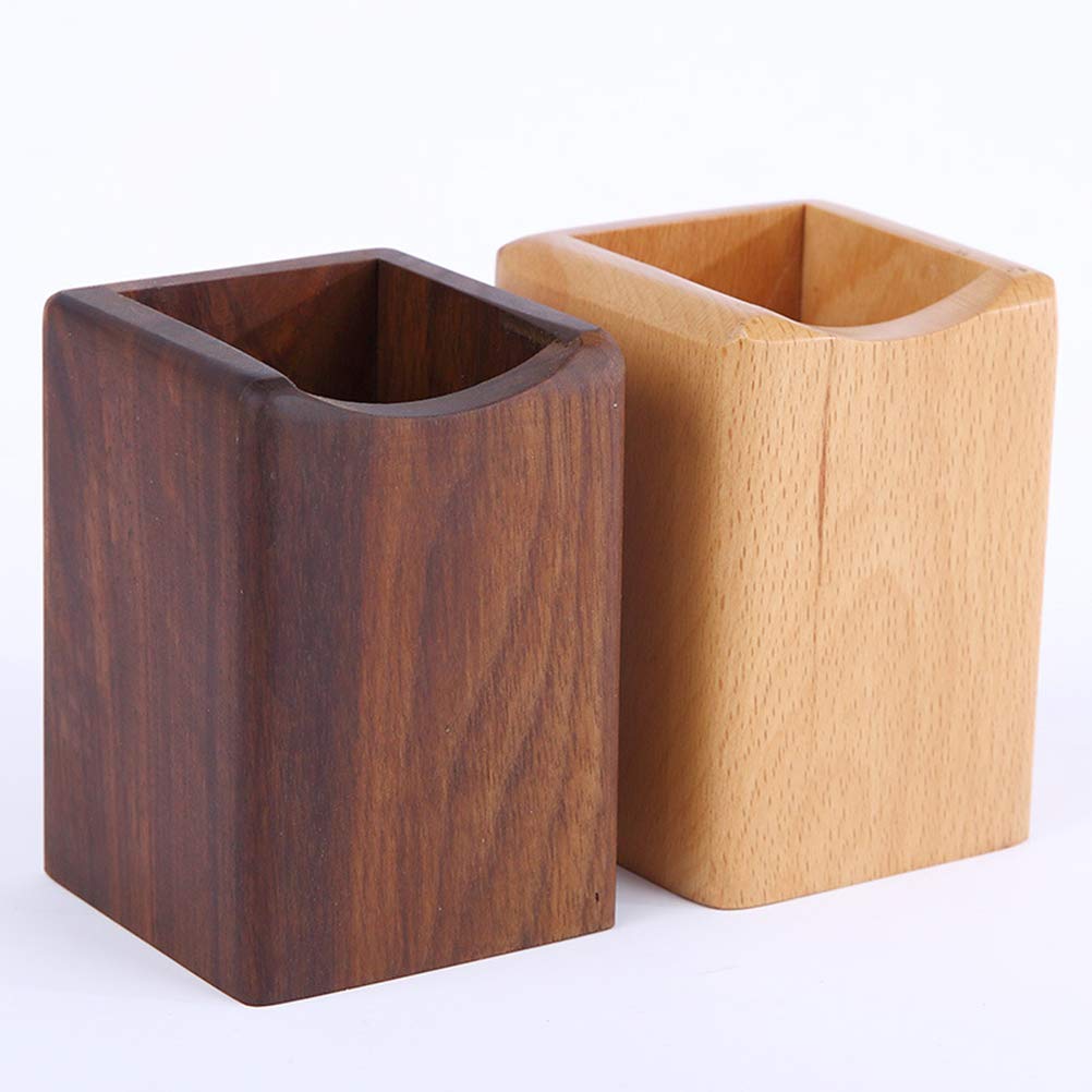 Eco-Friendly Wooden Pen Box & Desk Organizer - Natural Beech Wood Storage for Pens, Pencils & Office Supplies | Perfect for Home, Office & School Organization