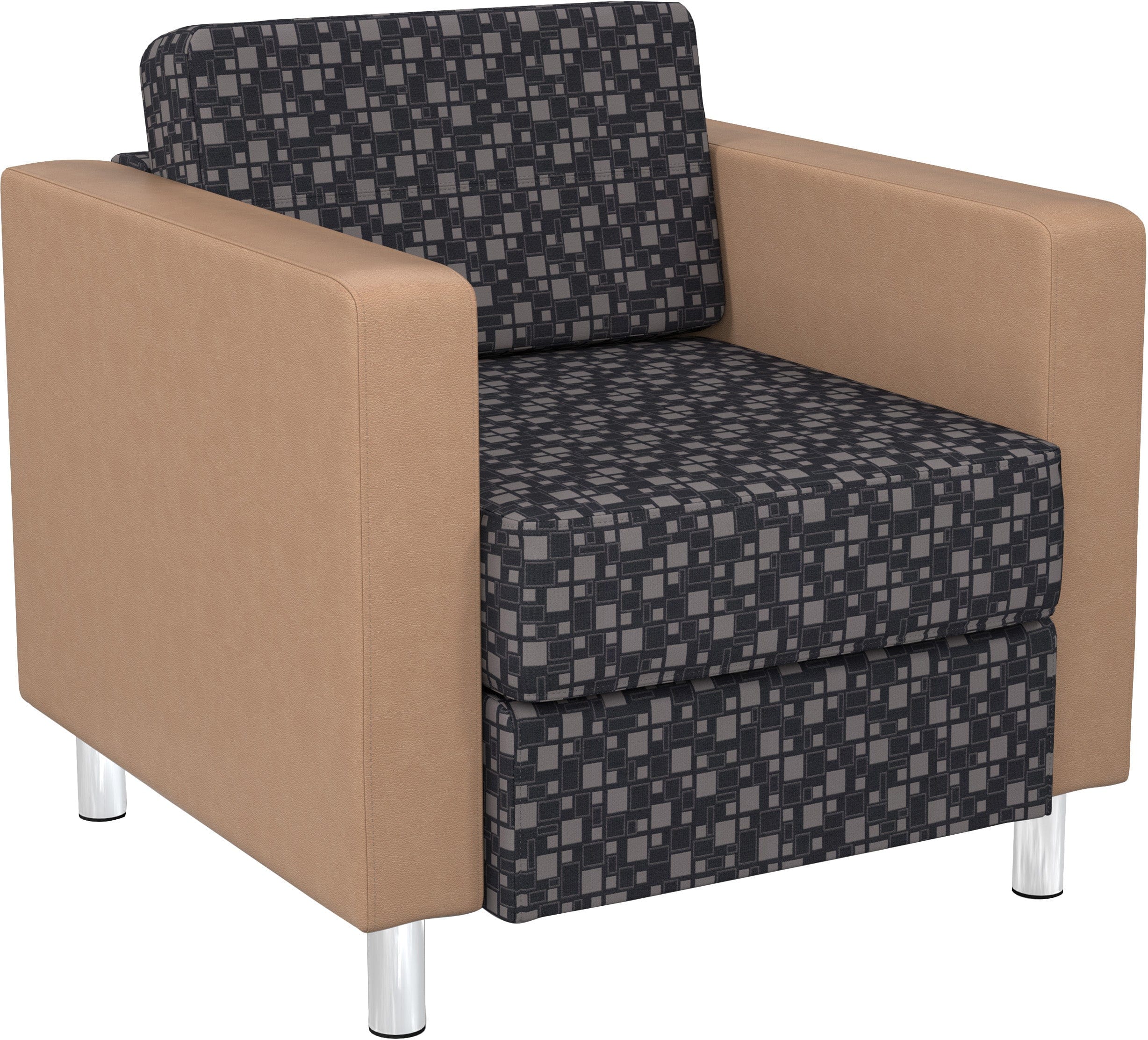 Office Star Pacific Chair with 2-Tone Fabric [PAC51] - Ergonomic Office Chair for Home & Business Workspaces