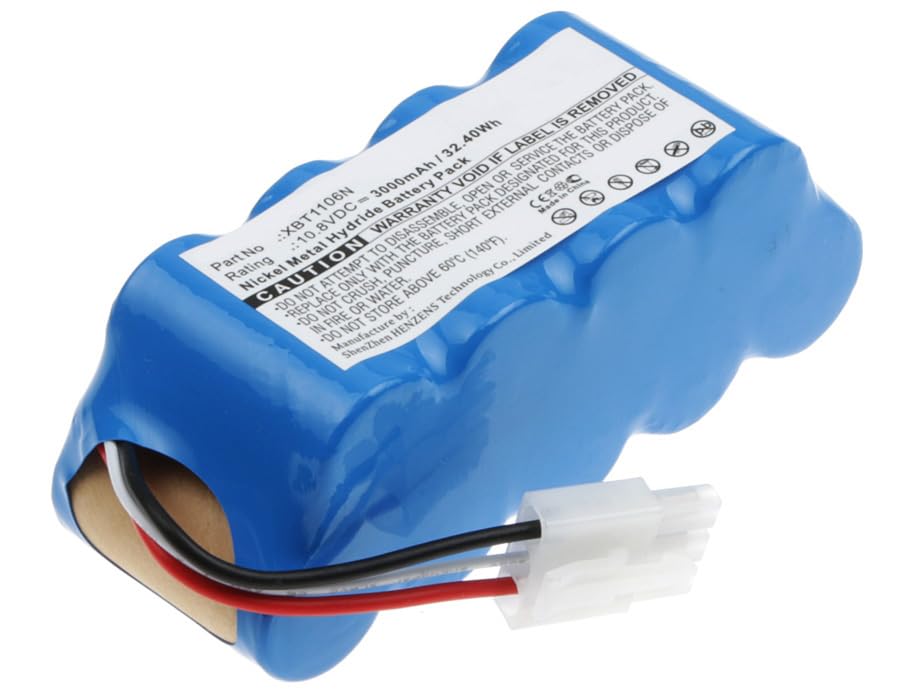 Synergy Digital Vacuum Cleaner Battery - 10.8V 3000mAh Ni-MH High Capacity Replacement Battery for Shark Navigator SV116N & Euro Pro XBT1106N Freestyle Vacuums | Perfect for Deep Cleaning Carpets, Hard Floors & Pet Hair Removal
