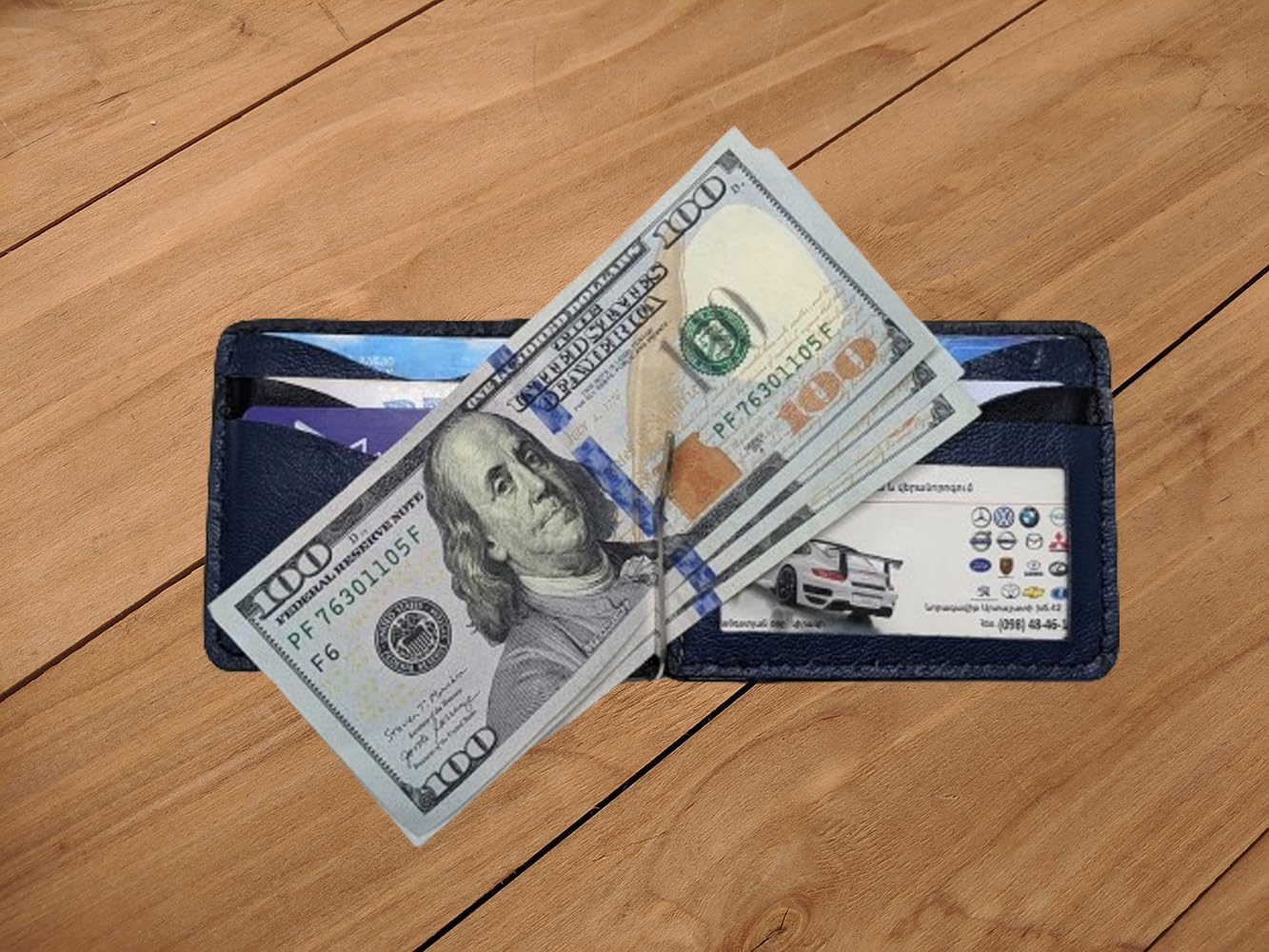 Warhammer 40K Genuine Leather Wallet for Men - Handmade 3D Carved Orks & Chaos Forces Design with Money Clip | Custom Personalized Airbrush Art Tooled Wallet | Perfect Gift for Gamers & Collectors