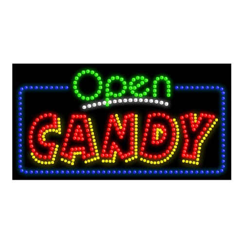 LED Candy Dots Sign #25476 - Bright Neon Wall Decor for Bedroom, Bar, Cafe & Party - Perfect for Sweet Shops, Themed Events & Home Decoration
