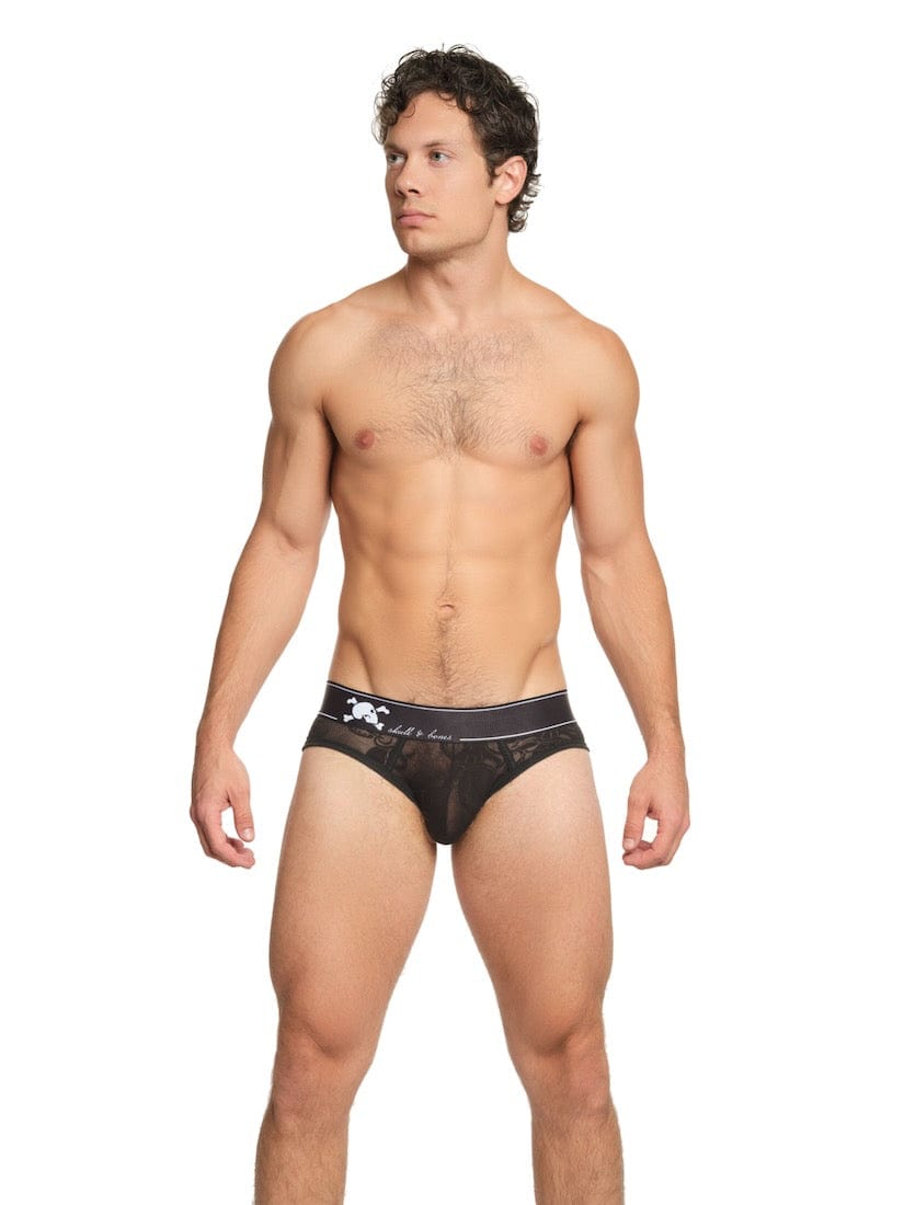 Octopus Burnout Black Brief - Soft & Comfortable Men's Underwear for Everyday Wear - Perfect for Work, Gym & Relaxation