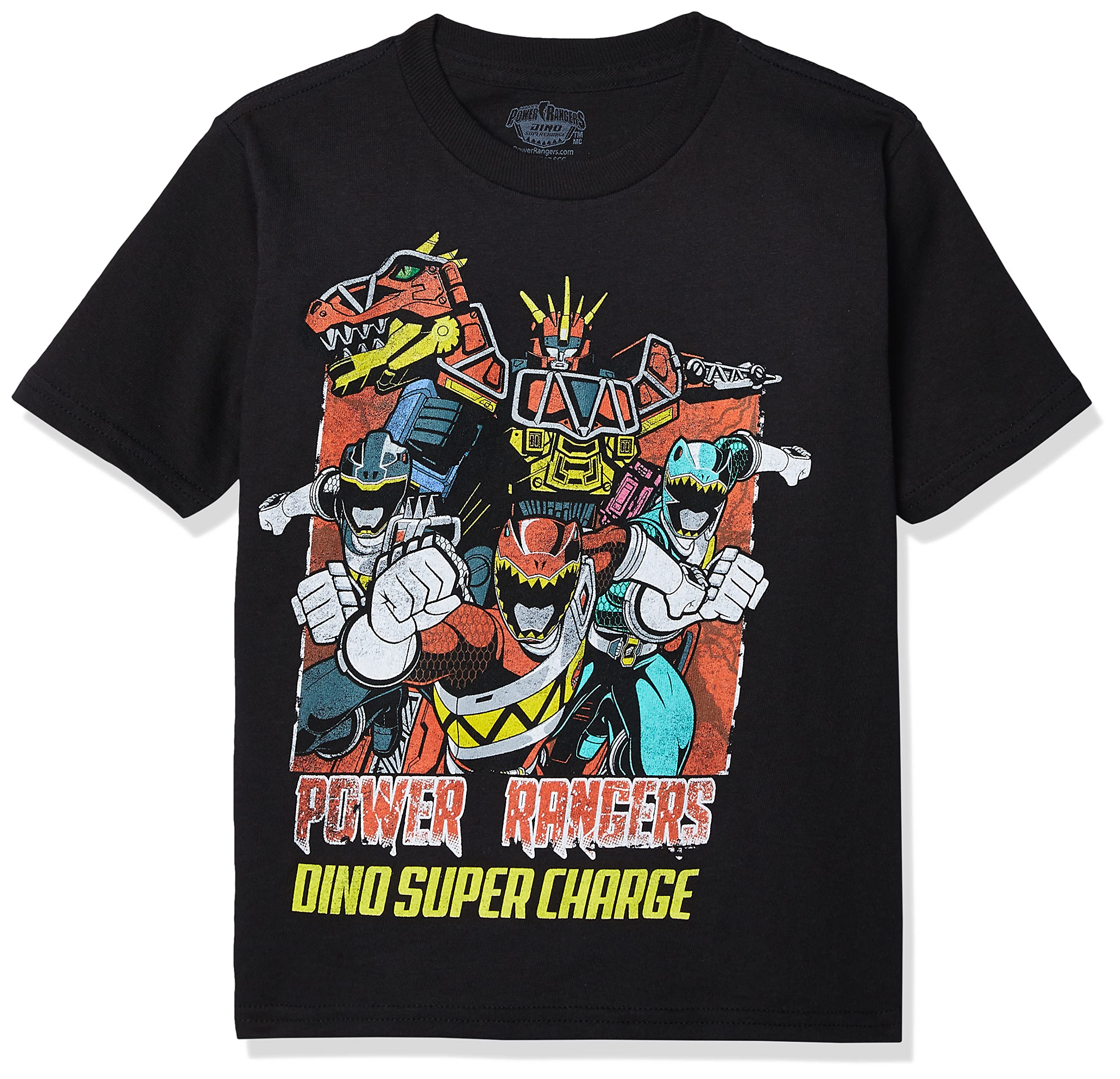 Power Rangers Boys' Dino Charge Short-Sleeve Graphic T-Shirt - Cool Superhero Tee for Kids, Birthday Gifts & Cosplay Costume