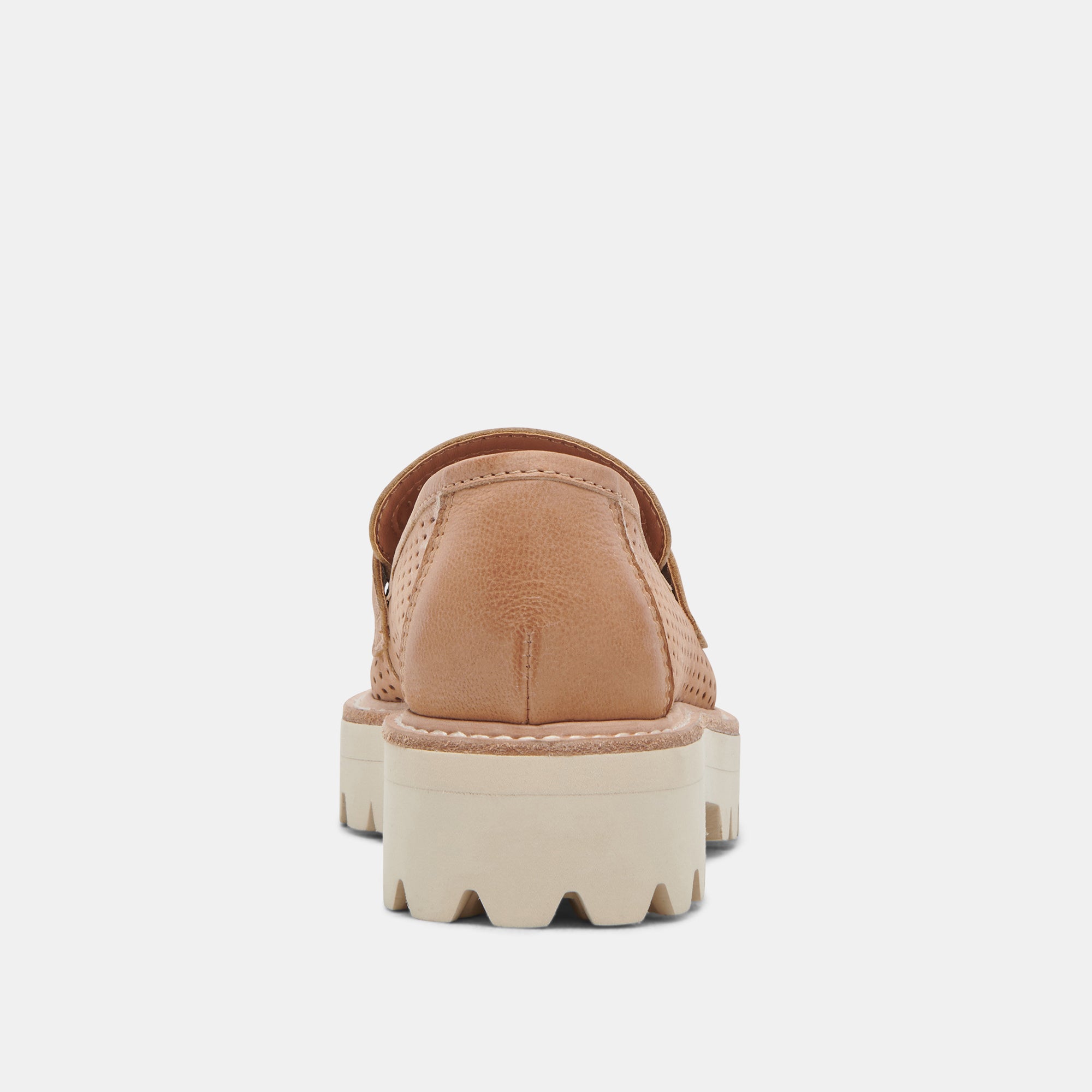 MALILA Women's Loafers in Toffee Nubuck Leather - Comfortable Slip-On Shoes for Work, Office & Casual Wear