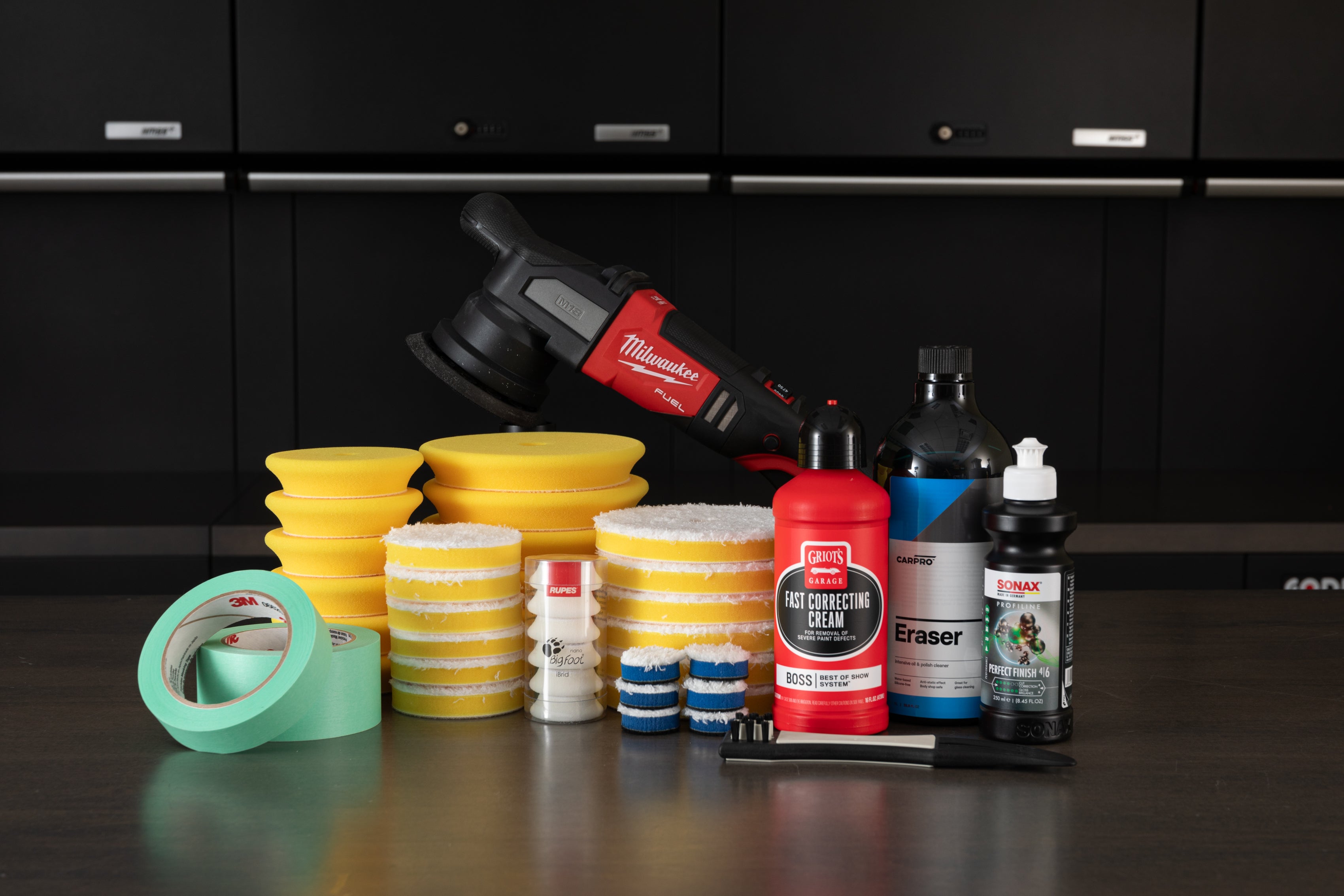 Premium Car Polishing Kit - Professional Auto Detailing & Paint Correction Set for Shine & Protection - Perfect for Car Enthusiasts & DIY Detailing at Home