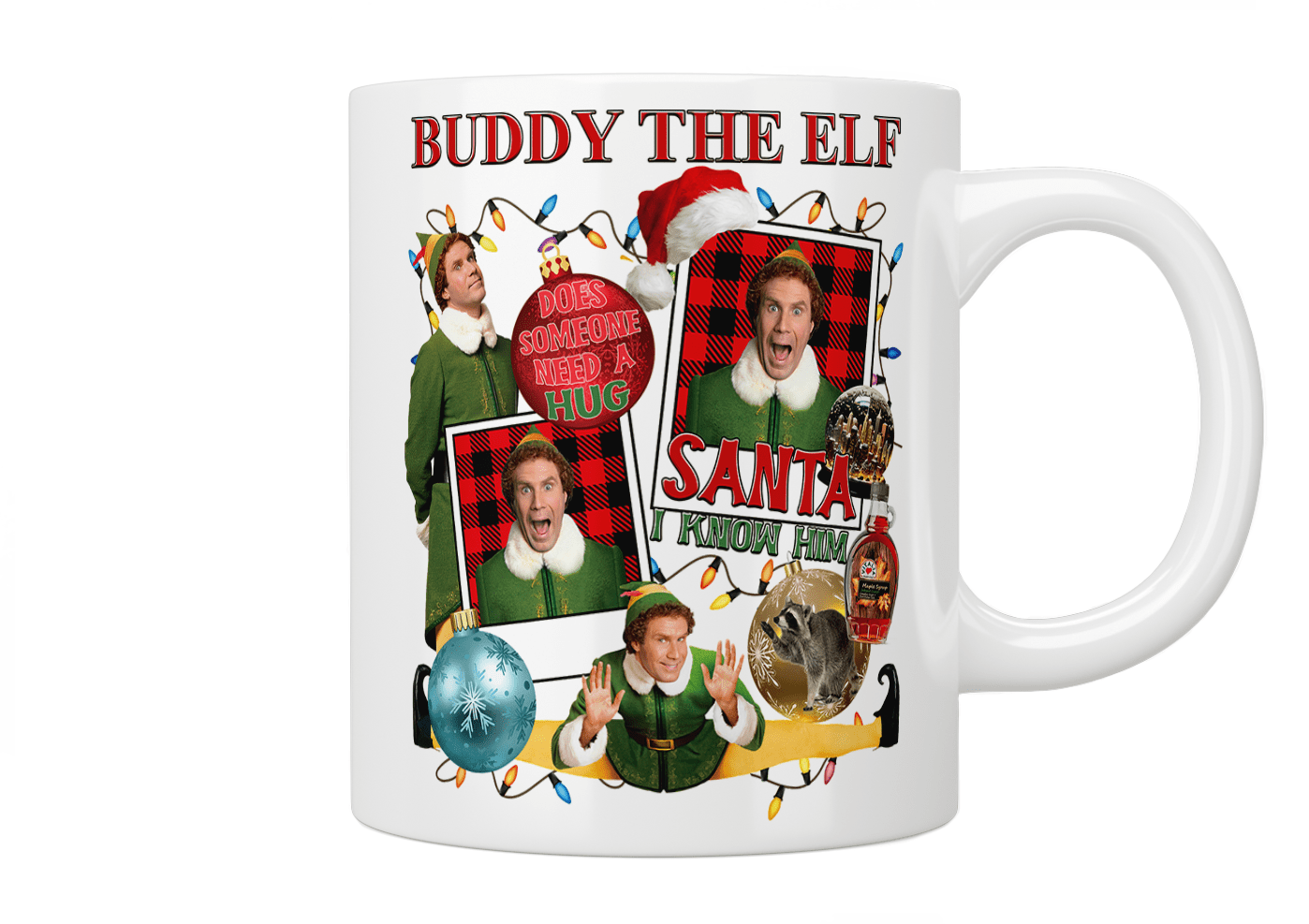 Buddy The Elf Christmas Coffee Mug - Festive Holiday Gift for Elf Movie Fans - Perfect for Hot Cocoa, Tea & Coffee at Home or Office