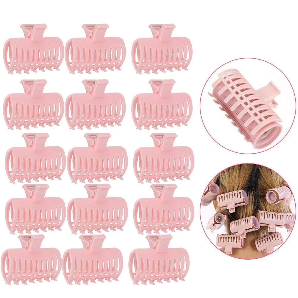 15Pcs Hair Roller Clips - Strong Hold Hair Curler Claw Clips for Women & Girls, Perfect for Sectioning & Styling Hair at Home or Salon (Great for Curling, Updos & Hairdressing Tools)