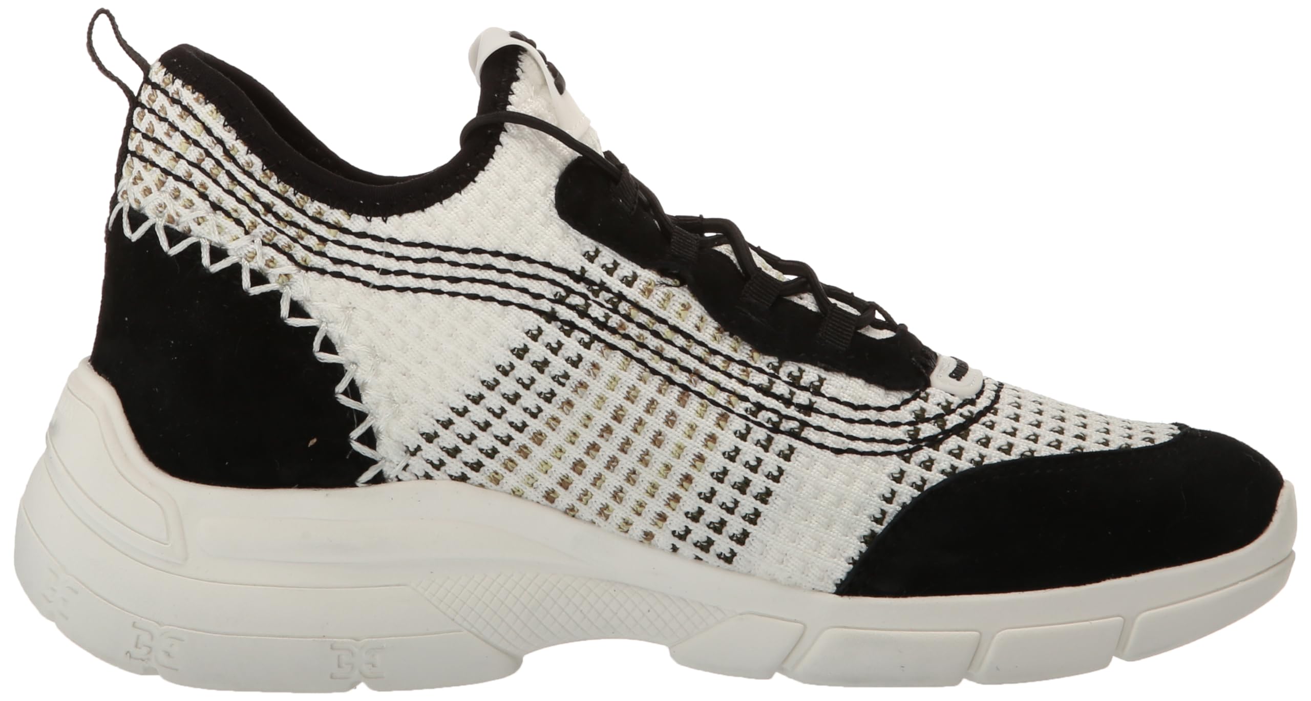 Sam Edelman Women's Chelsie Lace Up Knit Sneakers - Comfortable Casual Shoes for Women | Perfect for Walking, Travel & Everyday Wear