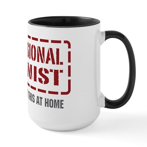 White/Black Inside - Professional Feminist Large Mug