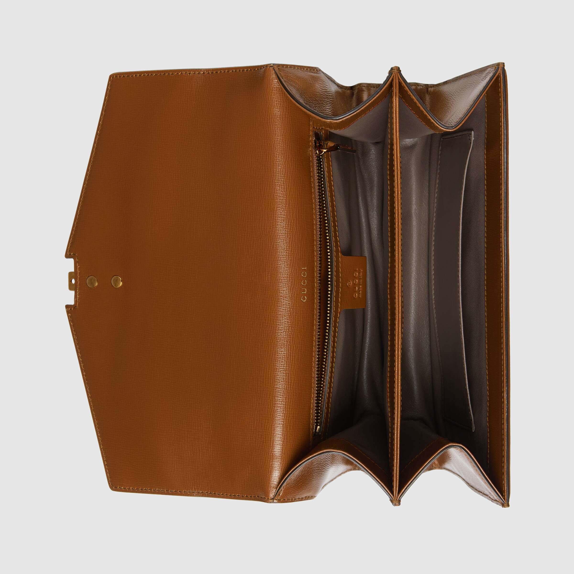 Gucci Sylvie 1969 Small Leather Top Handle Handbag in Brown | Luxury Designer Crossbody Bag for Women | Perfect for Work, Date Night & Special Occasions