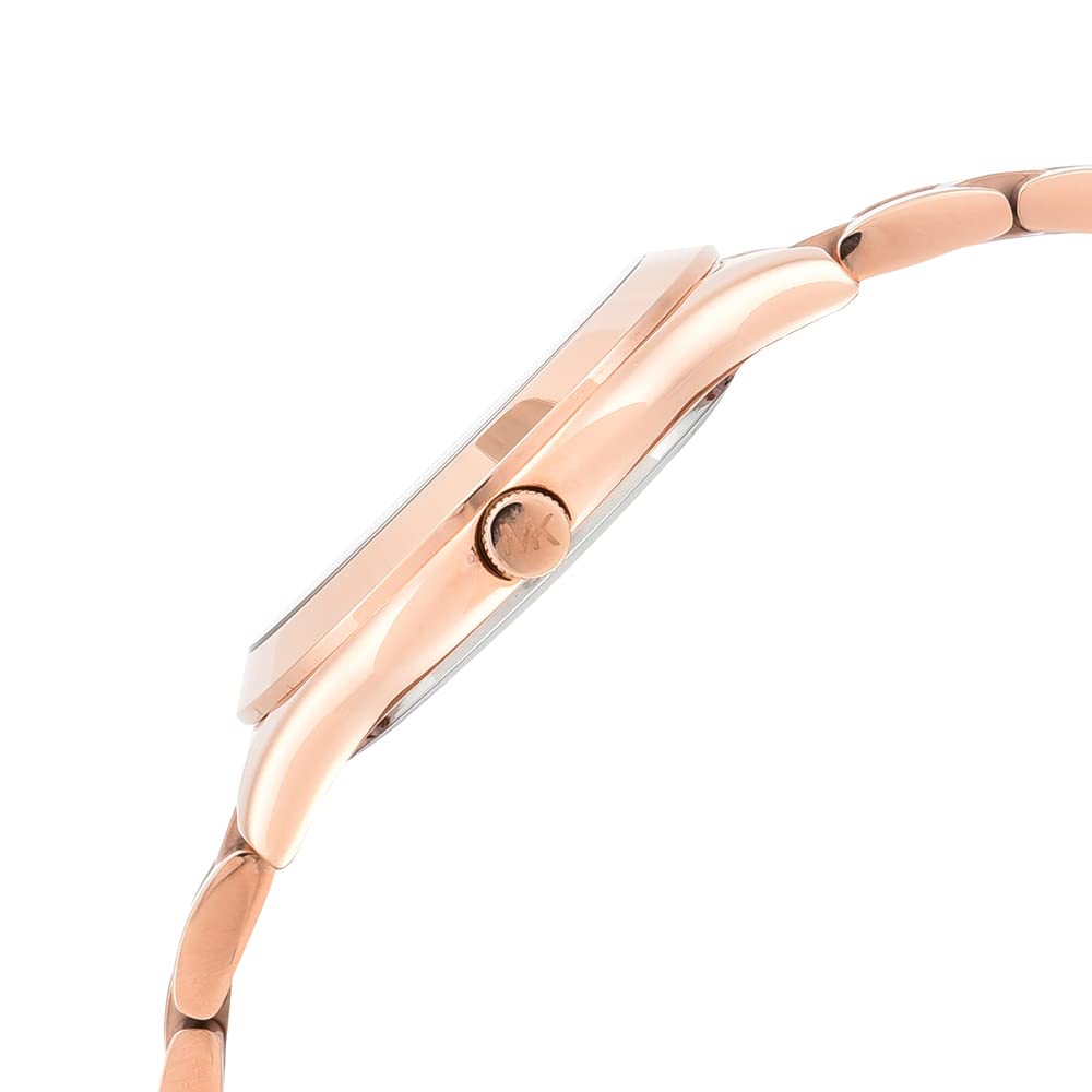 Michael Kors Slim Runway Women's Watch - Stainless Steel Bracelet, Gold-Tone, Water Resistant, Fashion Watch for Women | Perfect for Office, Date Night & Special Occasions