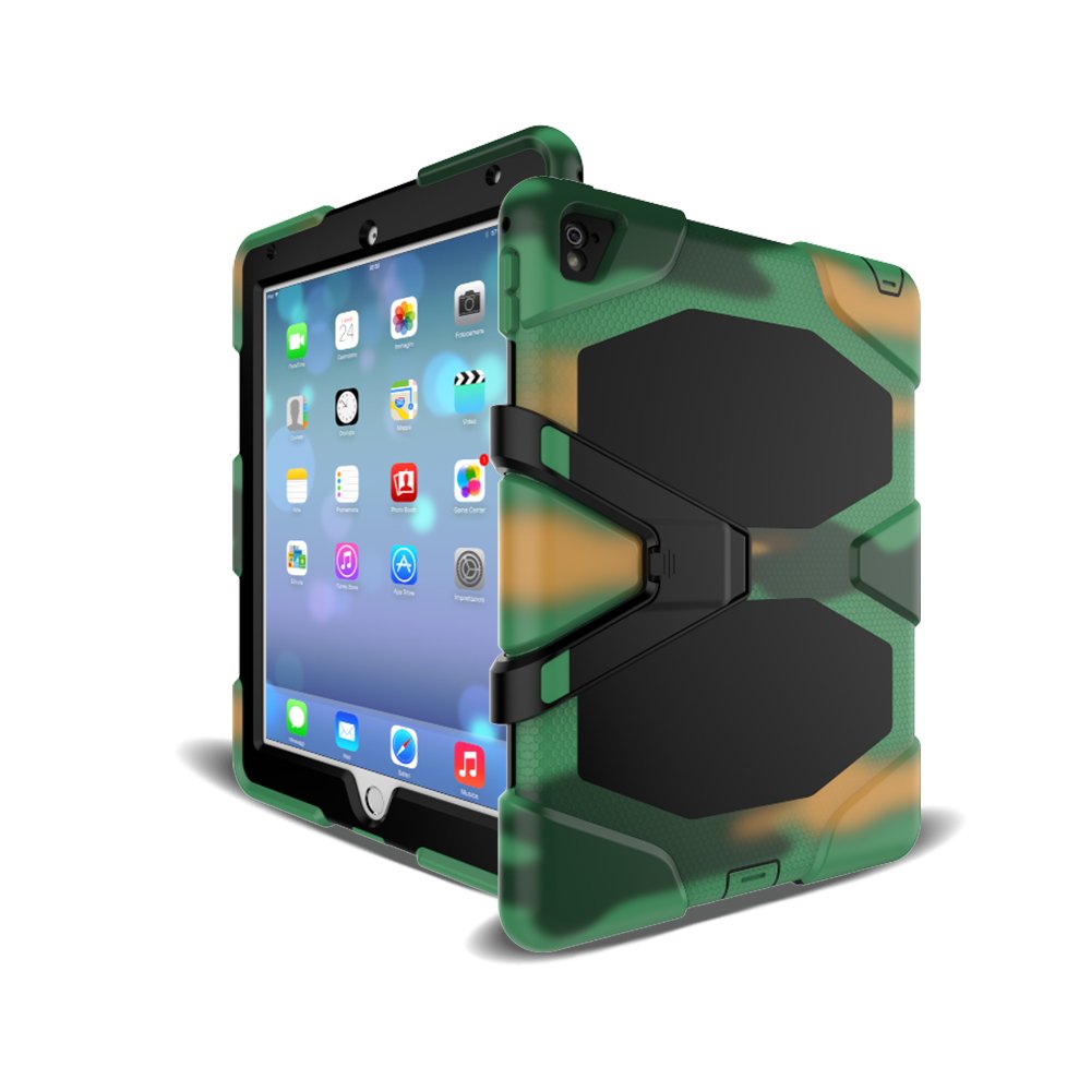 3-in-1 Shockproof Hybrid Case for Apple iPad Pro 10.5 Inch (2017 Model) - Hard Shell with Soft Silicone Frame - Perfect for Outdoor, Travel & Daily Protection