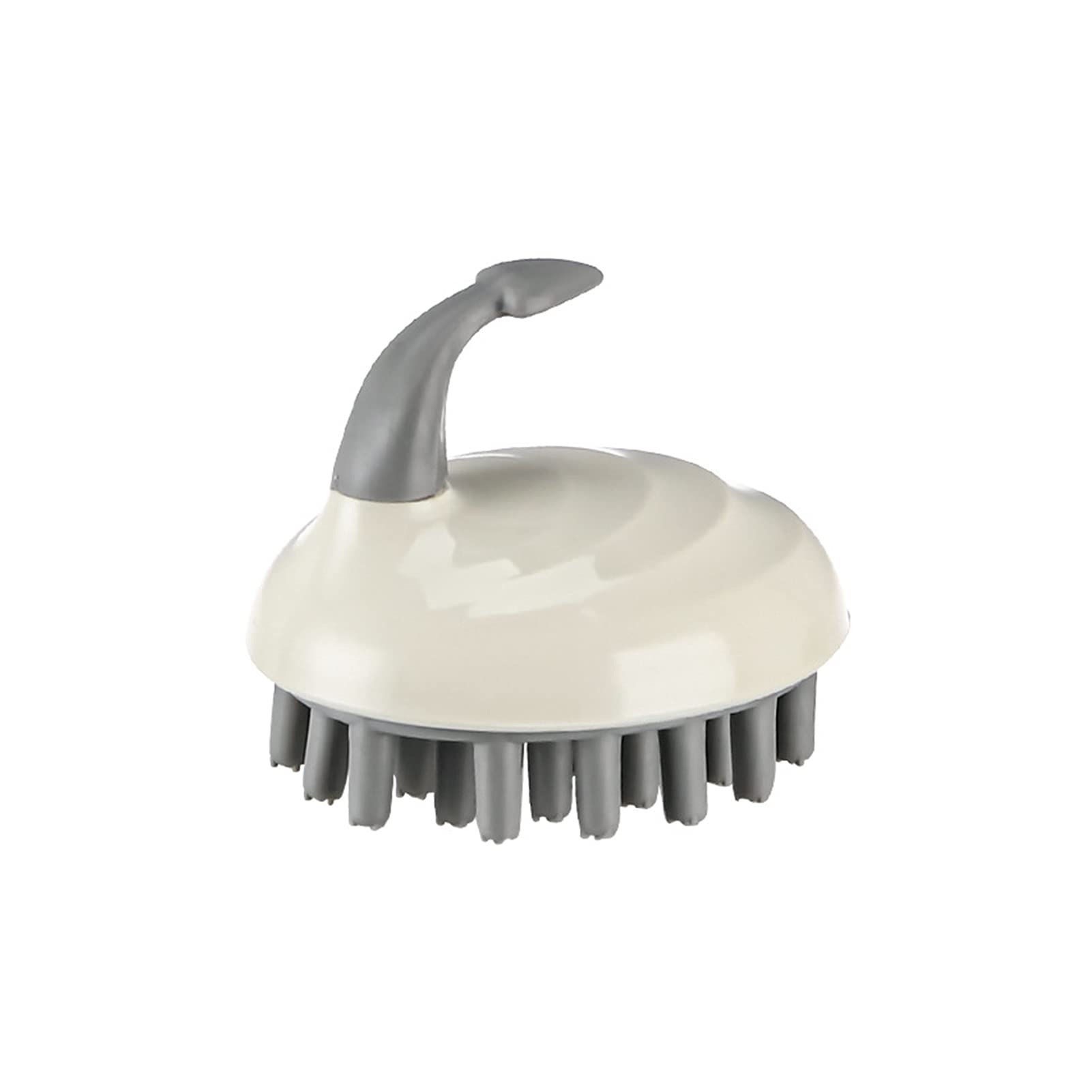 Zhiming Silicone Scalp Massage Brush - Hair Washing Shampoo Brush for Shower & Bath, SPA Head Massager, Gray Aircraft Color - Perfect for Relaxation, Hair Care & Stress Relief