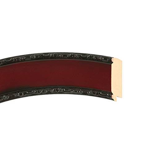 Paris Style Rosewood Rectangle Beveled Wall Mirror - 17x21 Inches - Elegant Home Decor for Living Room, Bedroom & Entryway